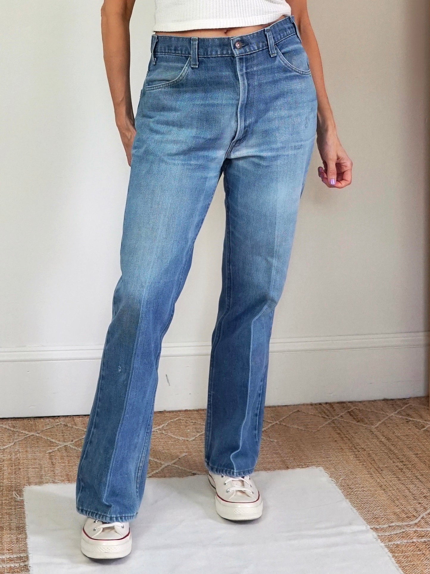 Vintage 80's Levi 646 Orange Tab Flare Jeans - 34" Waist-closiTherapi | vinTage