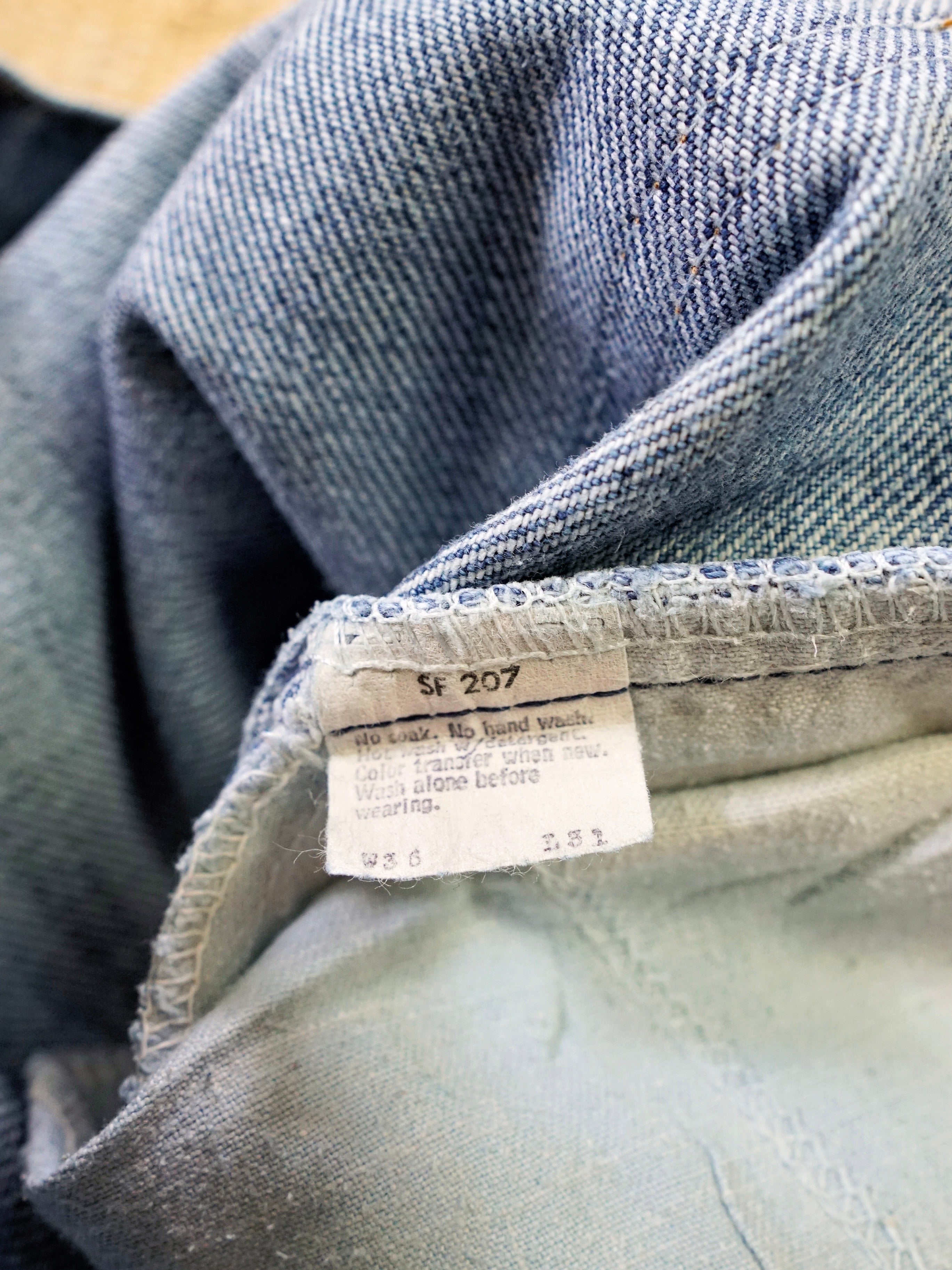 Vintage 80's Levi 646 Orange Tab Flare Jeans - 34