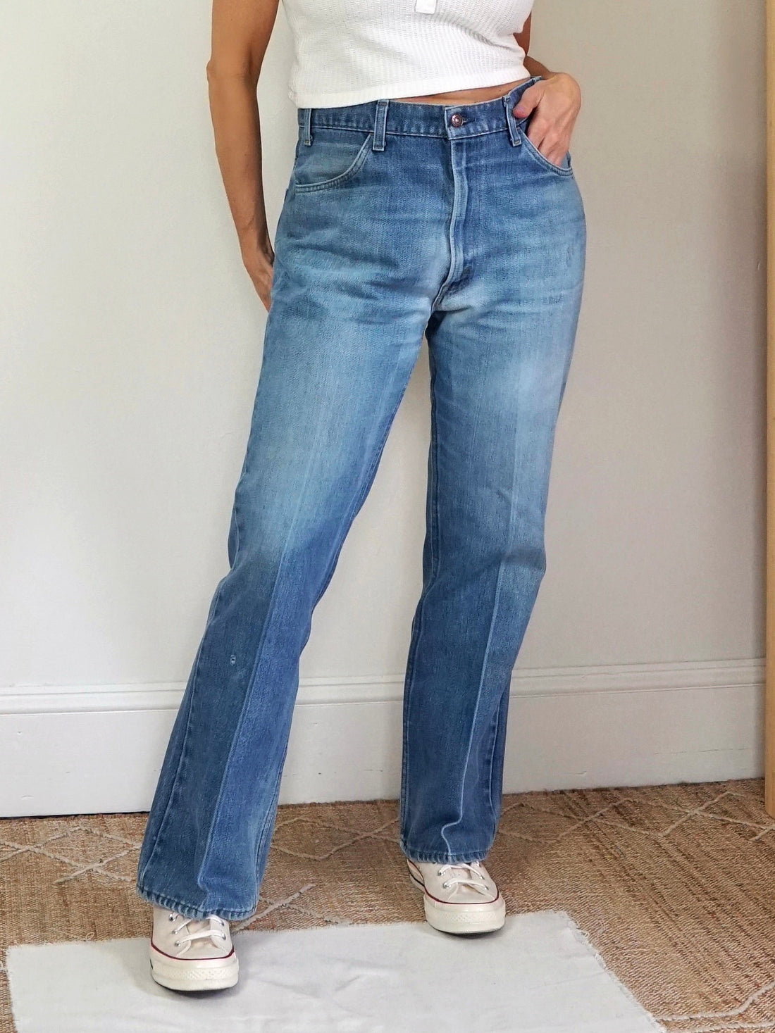 Vintage 80's Levi 646 Orange Tab Flare Jeans - 34" Waist-closiTherapi | vinTage