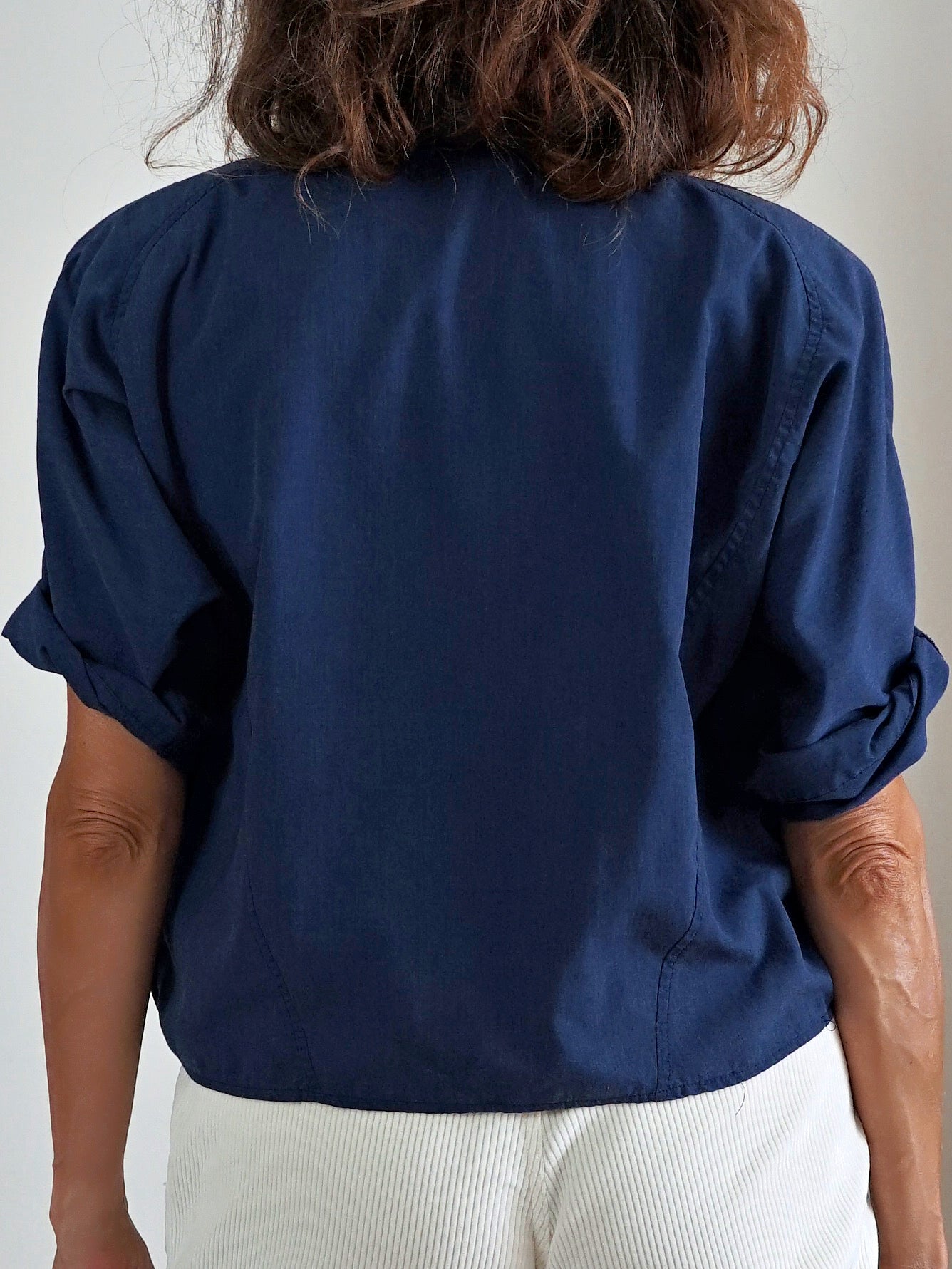 Vintage 80's Navy Batwing Top-closiTherapi | vinTage