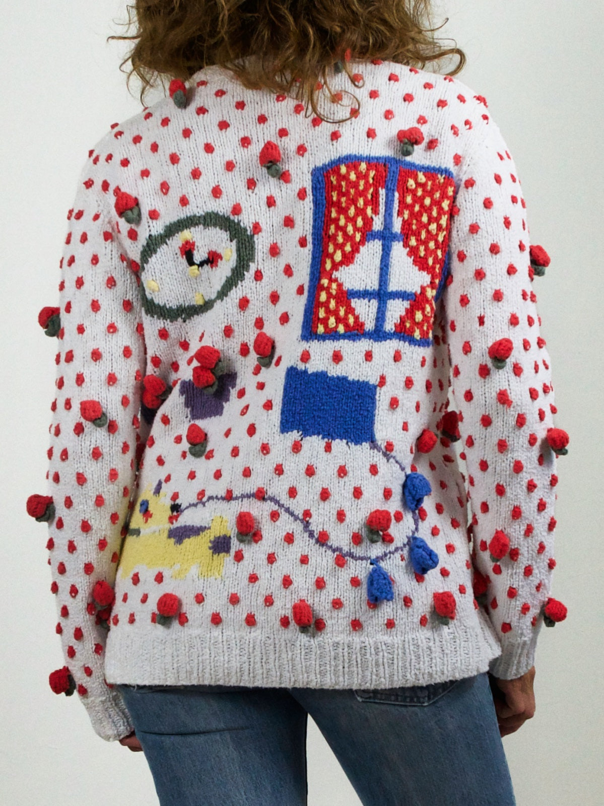Vintage 80's Patricia Roberts Strawberry Cardigan – therapi