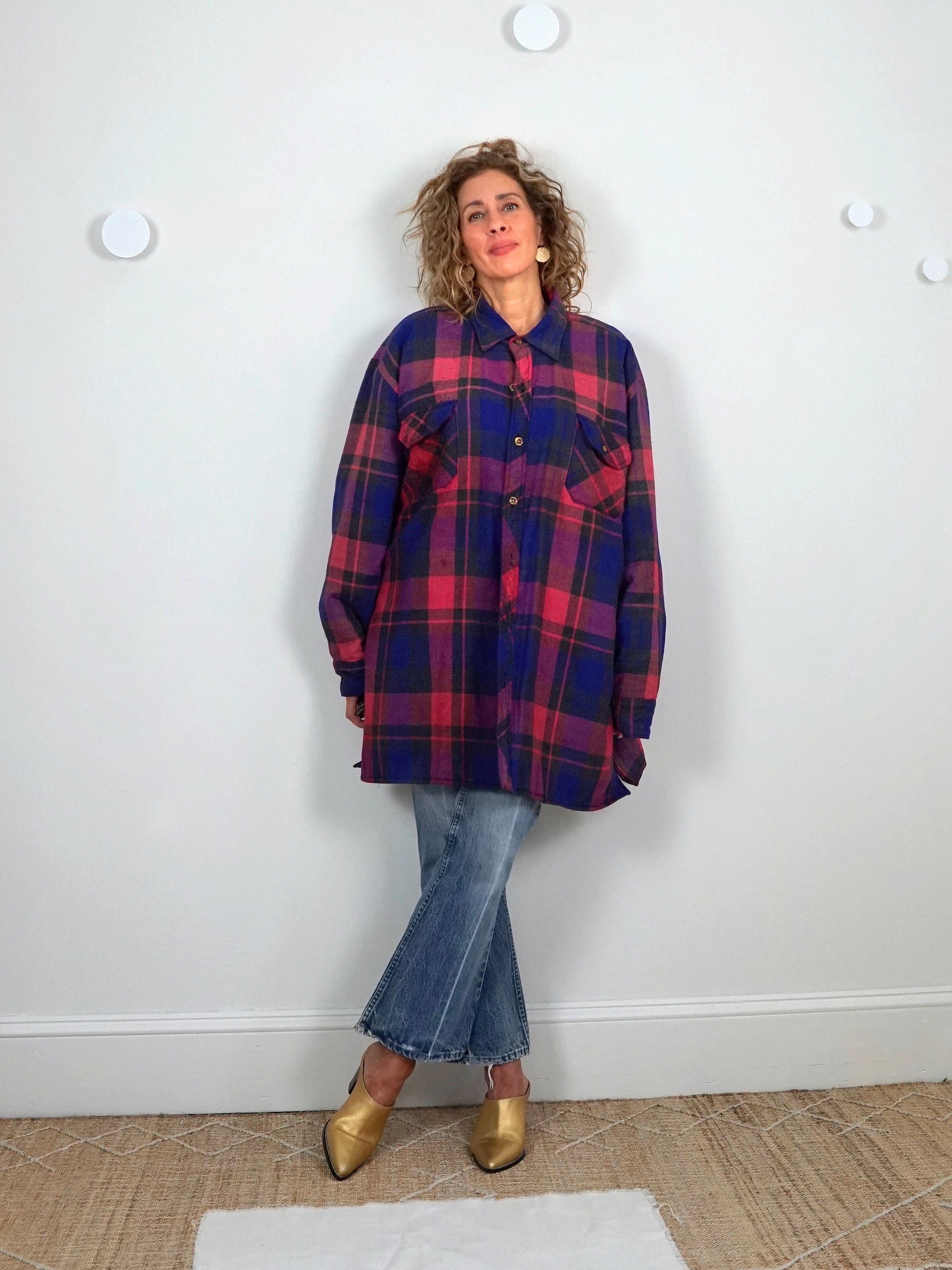 Vintage 80's Plaid Flannel Jacket – therapi