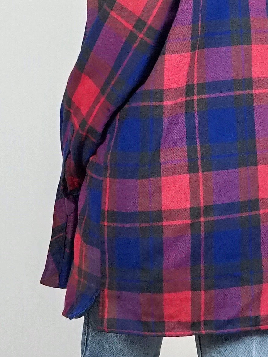 Vintage 80's Plaid Flannel Jacket-closiTherapi | vinTage