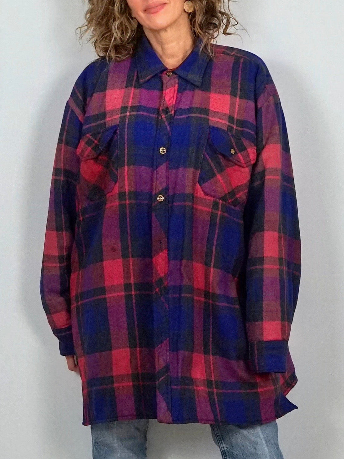 Vintage 80's Plaid Flannel Jacket-closiTherapi | vinTage