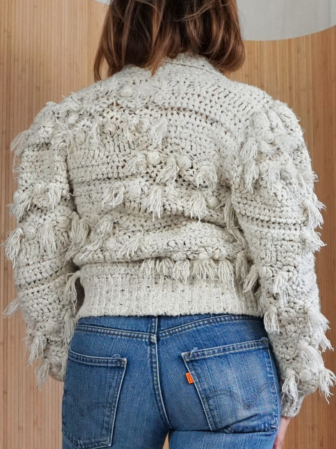 Vintage 80's Popcorn Crochet Sweater-closiTherapi | vinTage