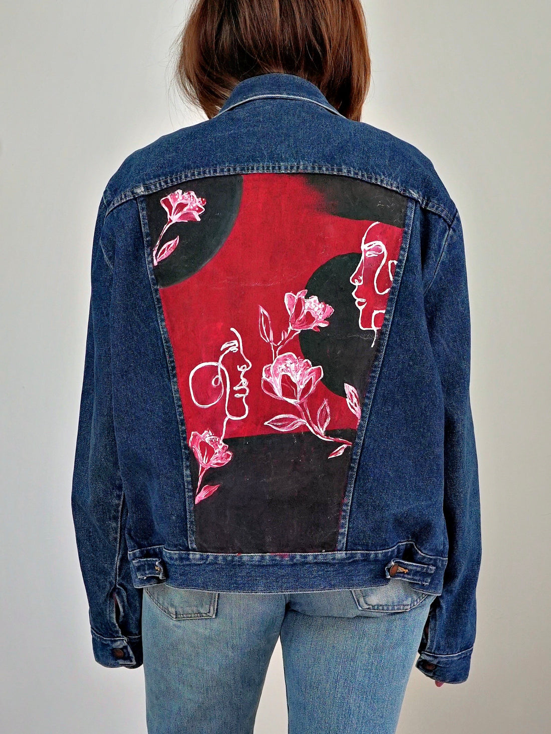 Vintage 80's Rustler Painted Denim Jacket-closiTherapi | vinTage