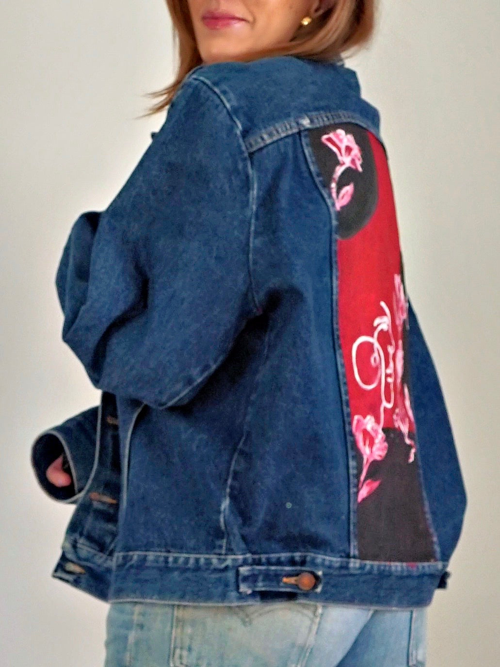 Vintage 80's Rustler Painted Denim Jacket-closiTherapi | vinTage