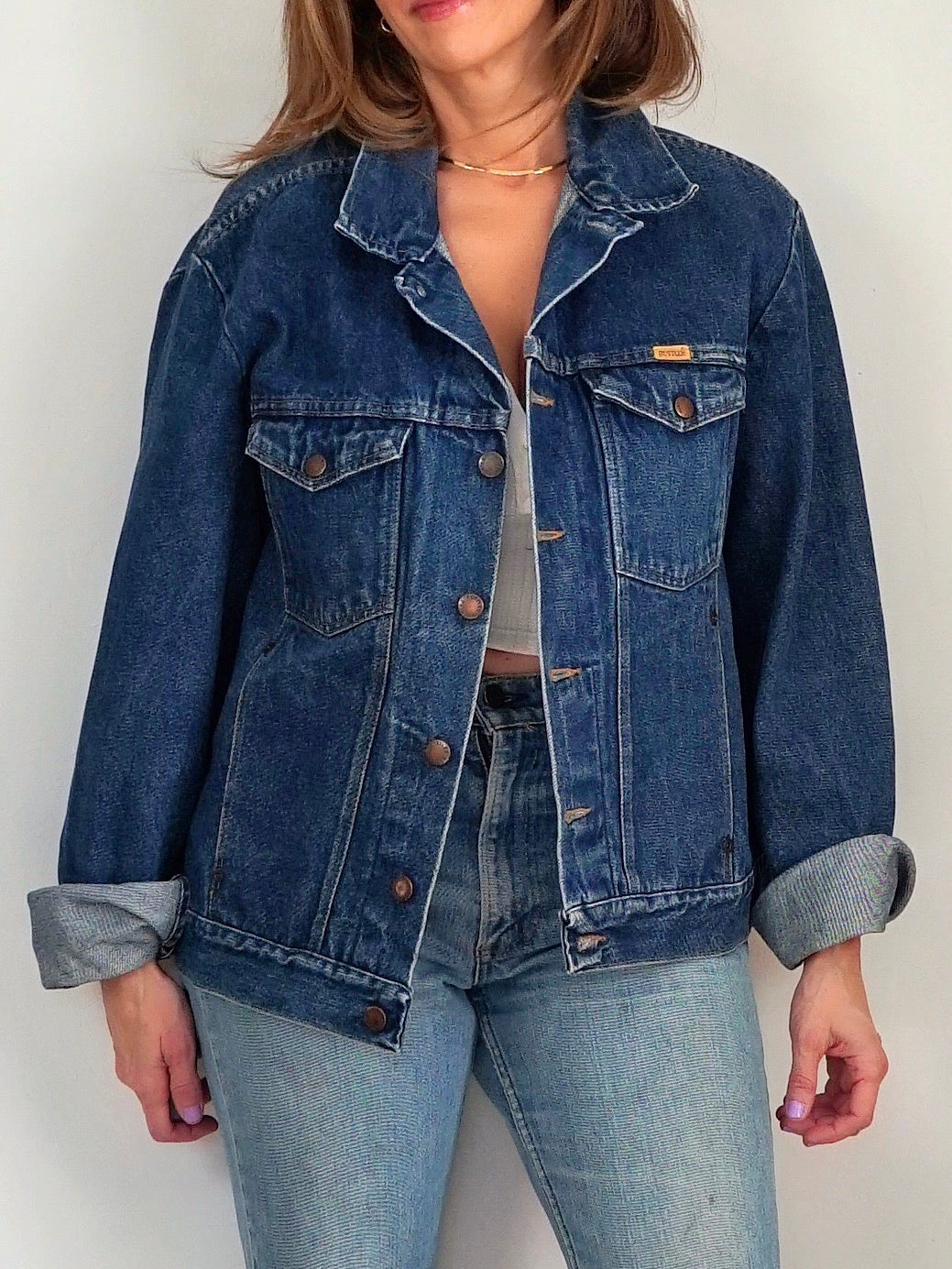 Vintage 80's Rustler Painted Denim Jacket-closiTherapi | vinTage