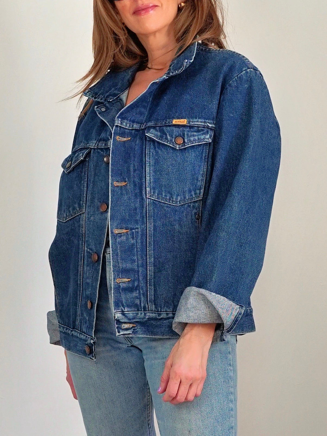 Vintage 80's Rustler Painted Denim Jacket-closiTherapi | vinTage
