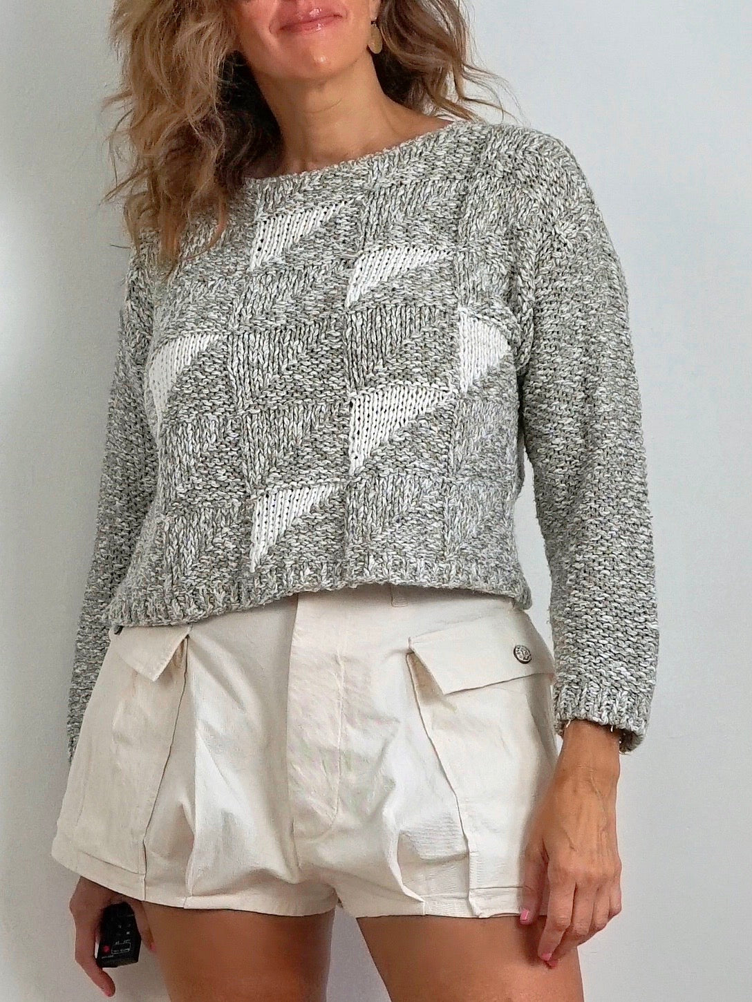 Vintage 80's Triangle Sweater-closiTherapi | vinTage