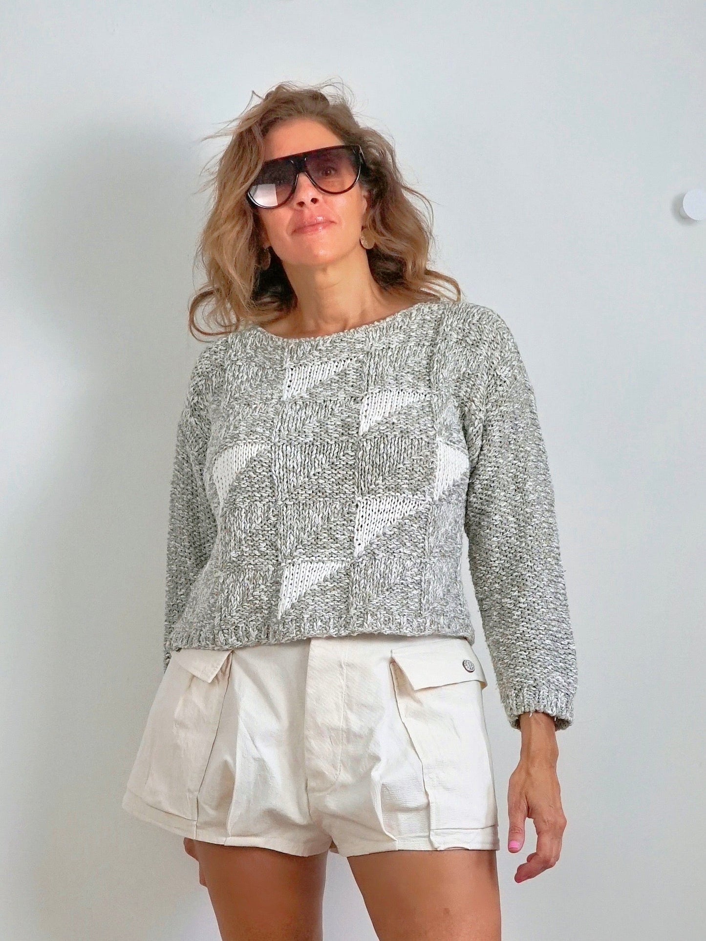 Vintage 80's Triangle Sweater-closiTherapi | vinTage
