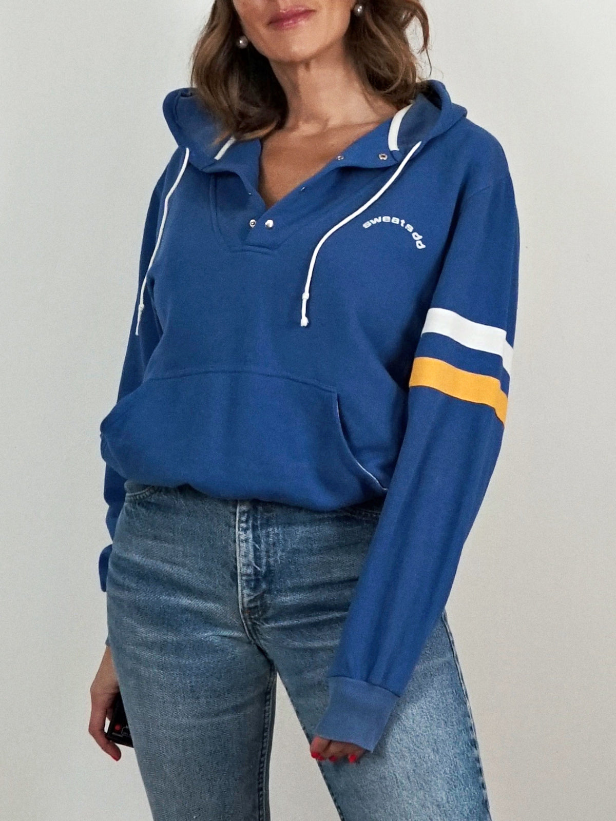 Vintage 80's Varsity Stripe Sweatshirt-closiTherapi | vinTage