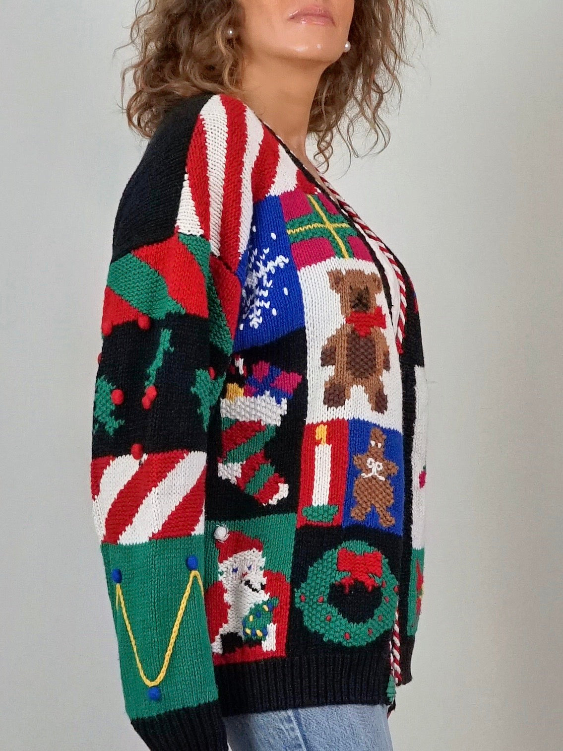 Vintage 90's BellePointe Christmas Theme Sweater – therapi