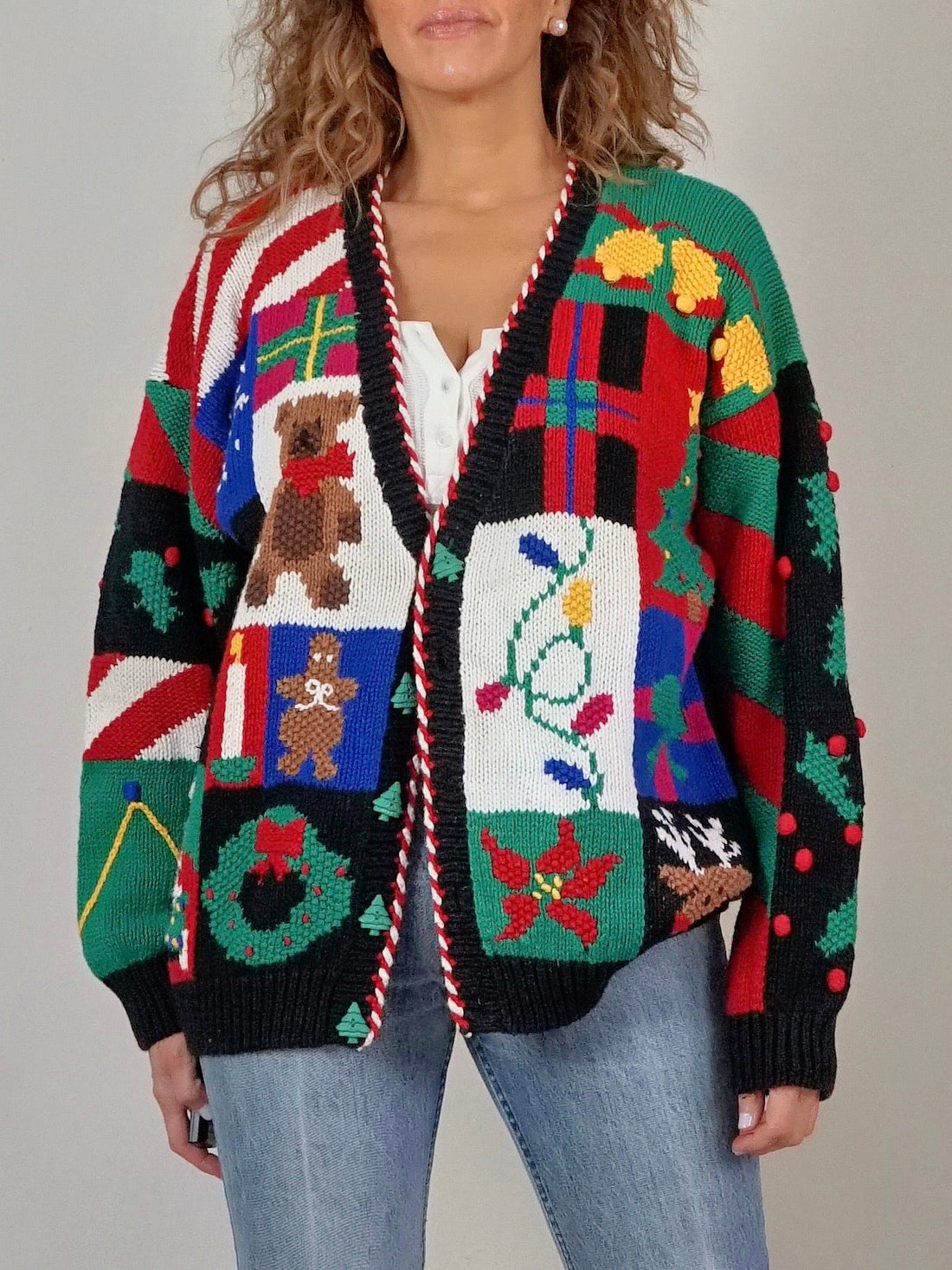 Vintage 90's BellePointe Christmas Theme Sweater-closiTherapi | vinTage