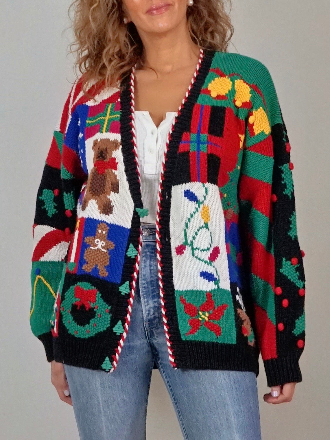 Vintage 90's BellePointe Christmas Theme Sweater-closiTherapi | vinTage