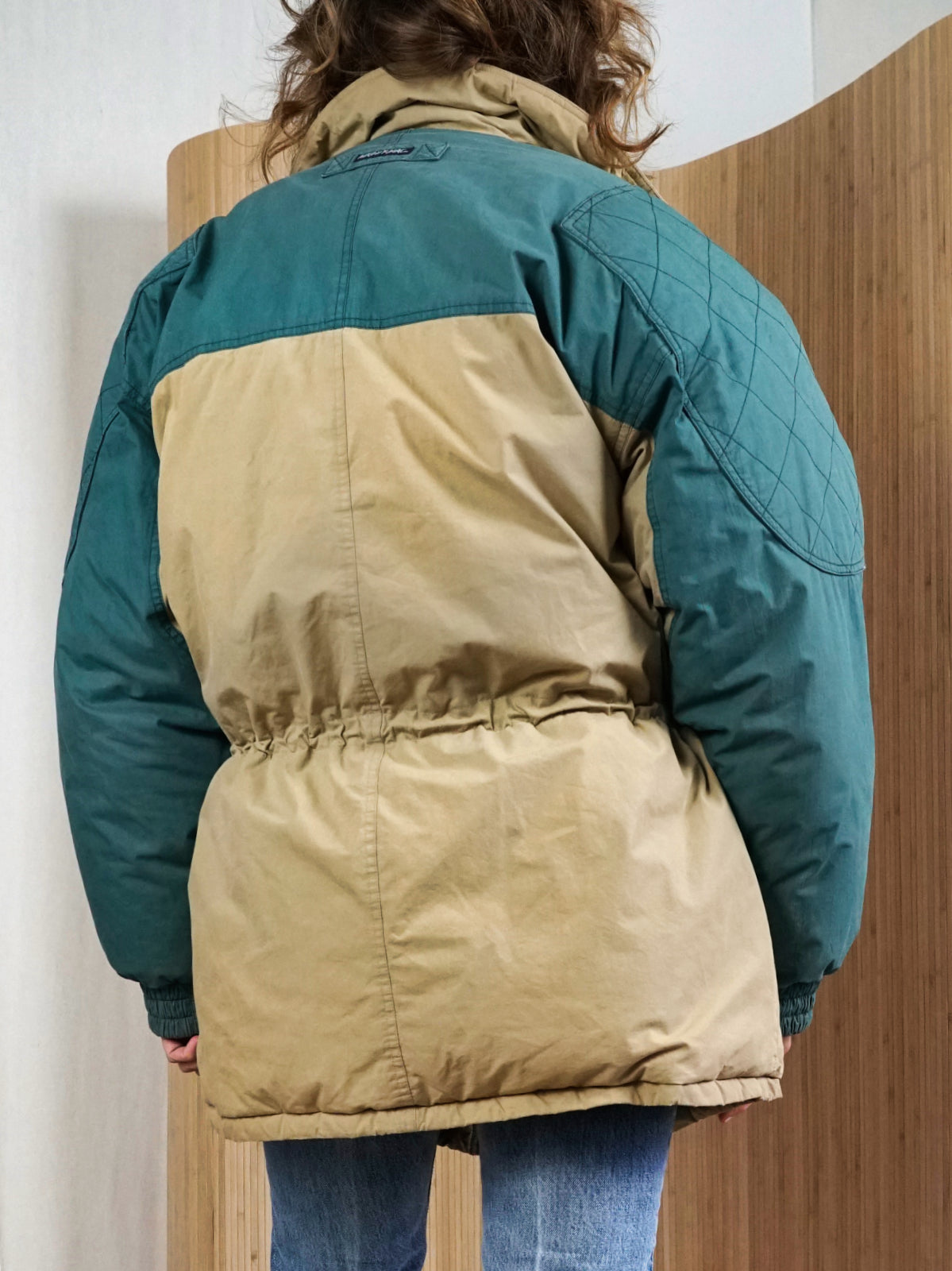 Vintage 90's Colorblock Down Parka Jacket-closiTherapi | vinTage