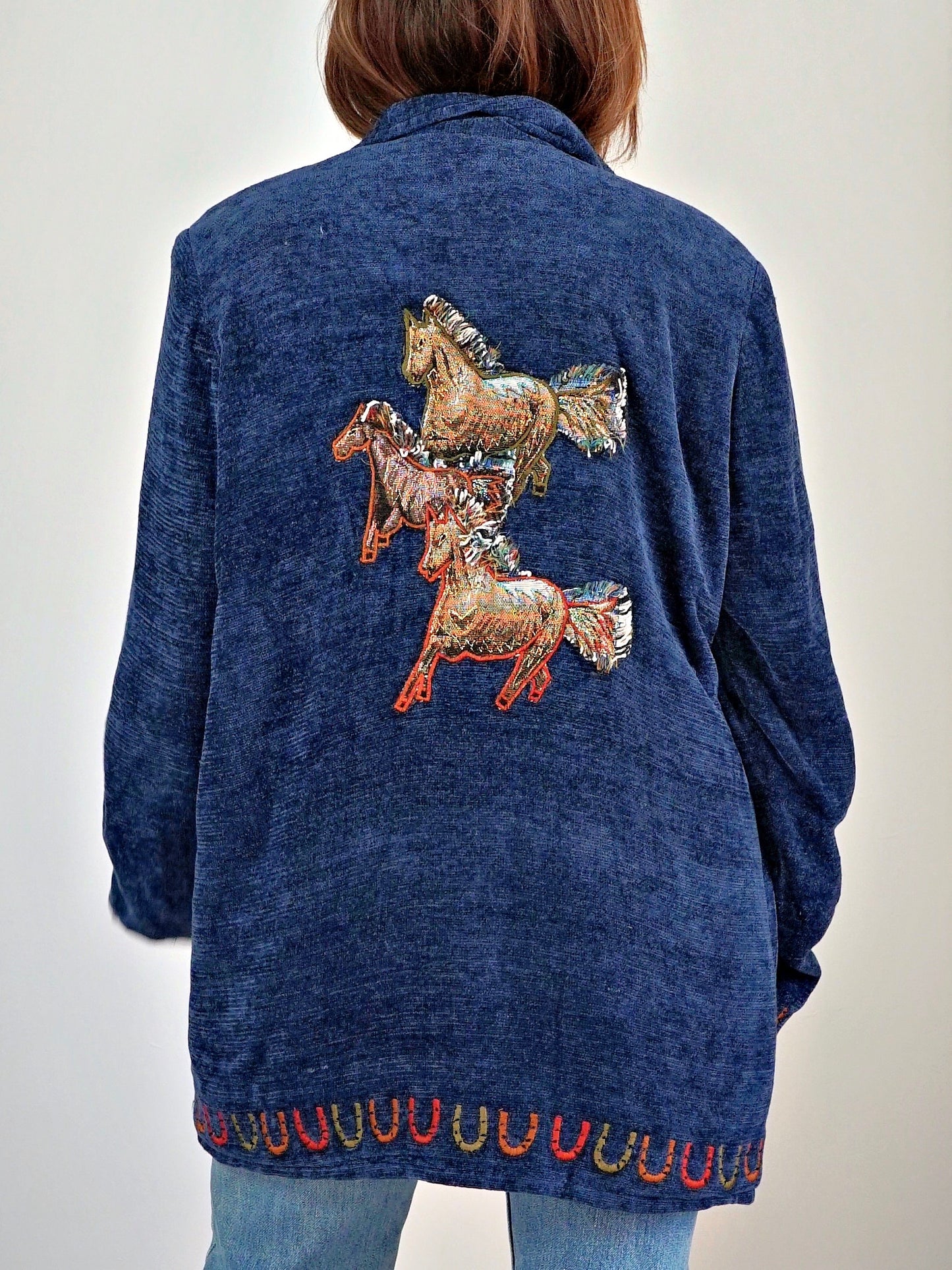 Vintage 90's Tapestry Horse Motif Jacket-closiTherapi | vinTage