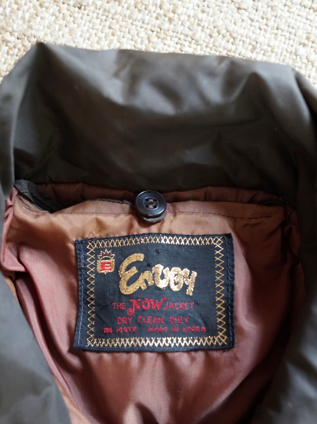 Vintage Carob Brown Snap Button Jacket-closiTherapi | vinTage