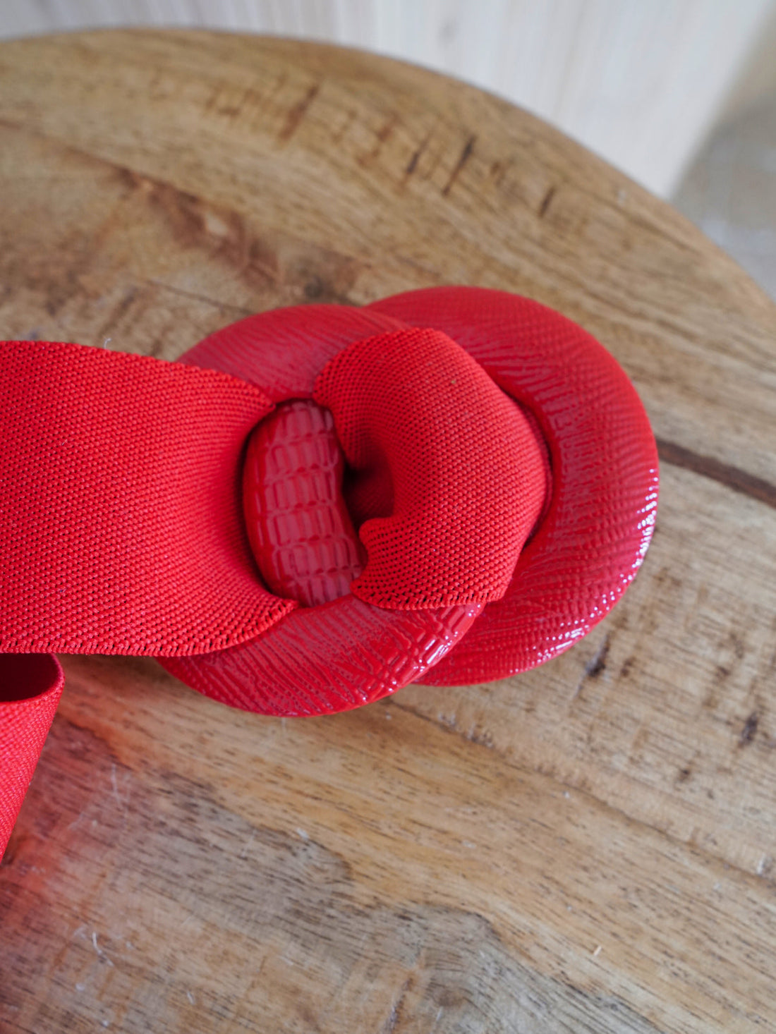 Vintage Lipstick Red Stretch Belt-closiTherapi | vinTage