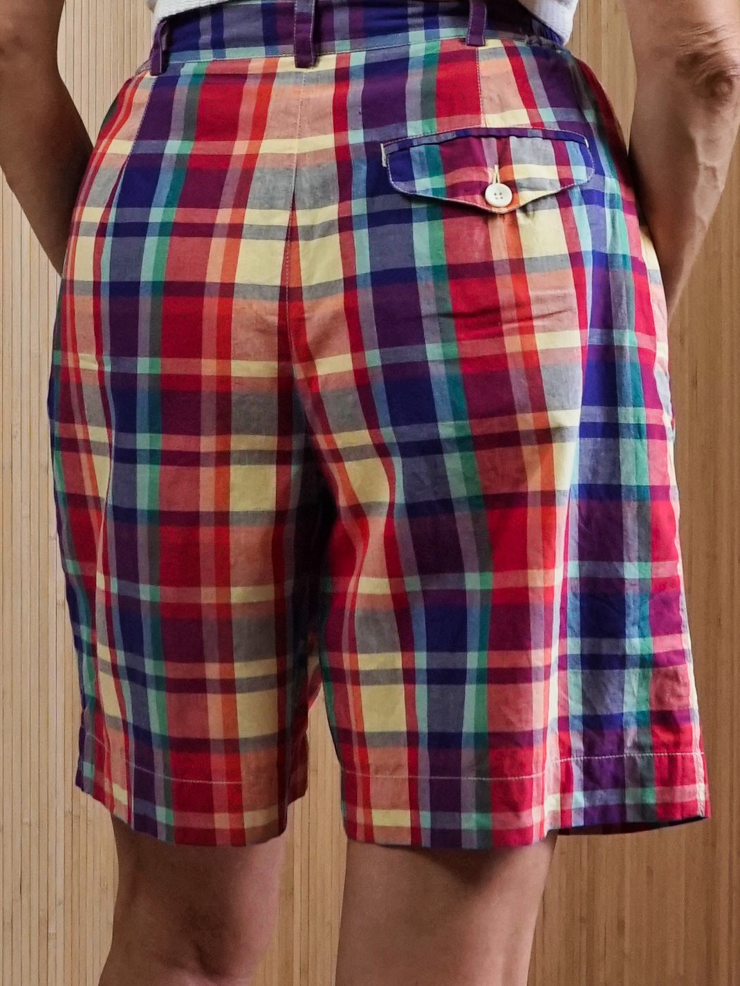 Vintage Madras Plaid Shorts-closiTherapi | vinTage