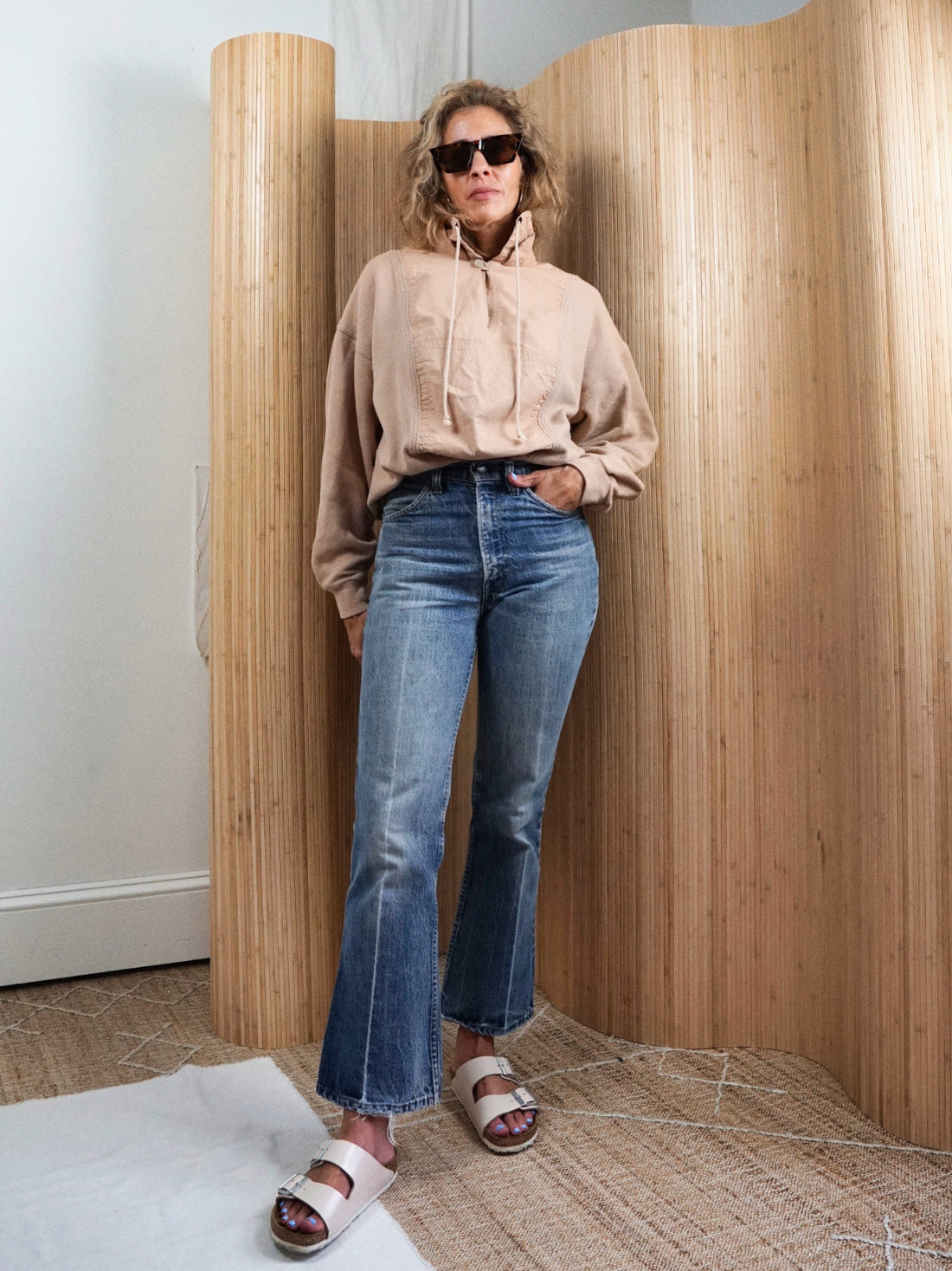 Vintage Neutral Sand Sporty Top-closiTherapi | vinTage