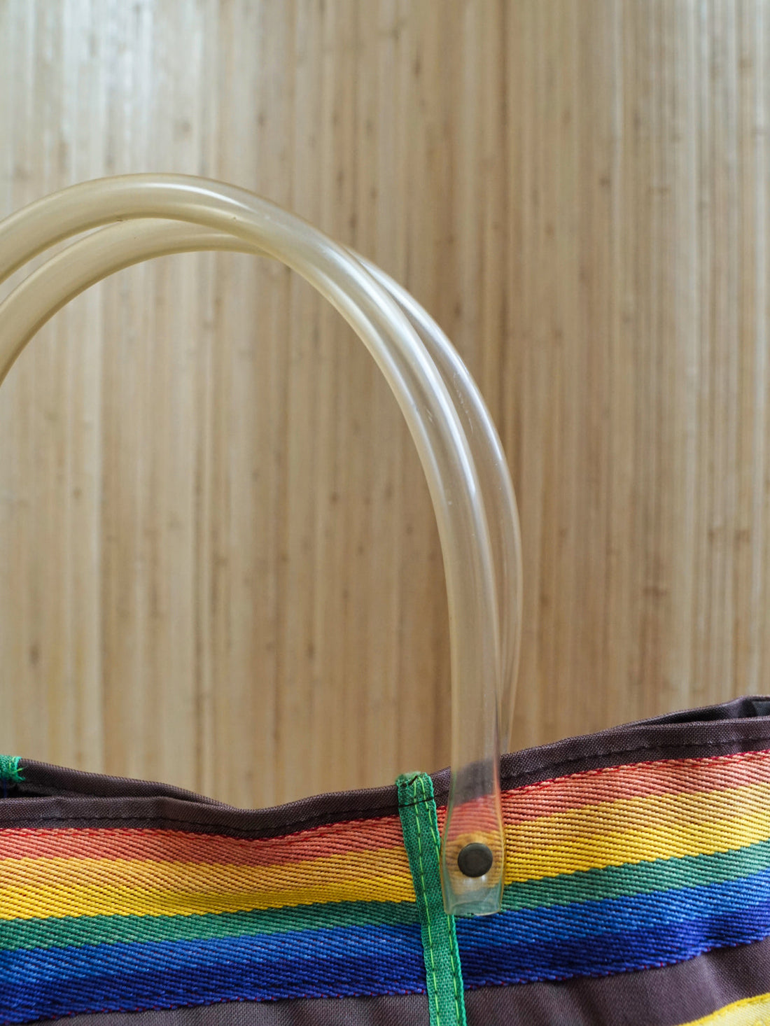 Vintage Rainbow Tube Handle Tote-closiTherapi | vinTage