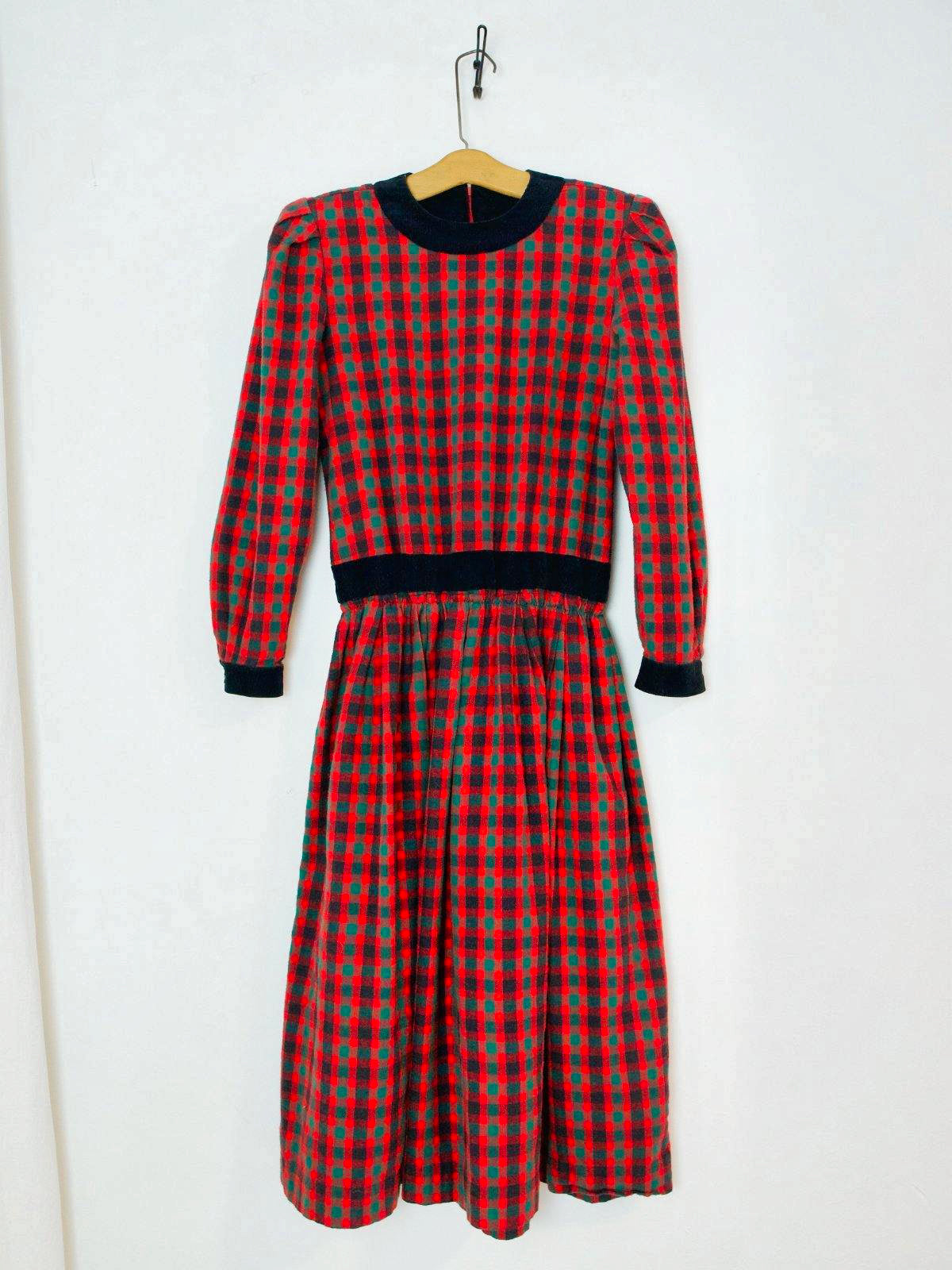 Vintage Red Plaid Flannel Dress Vintage Red Plaid Flannel Dress