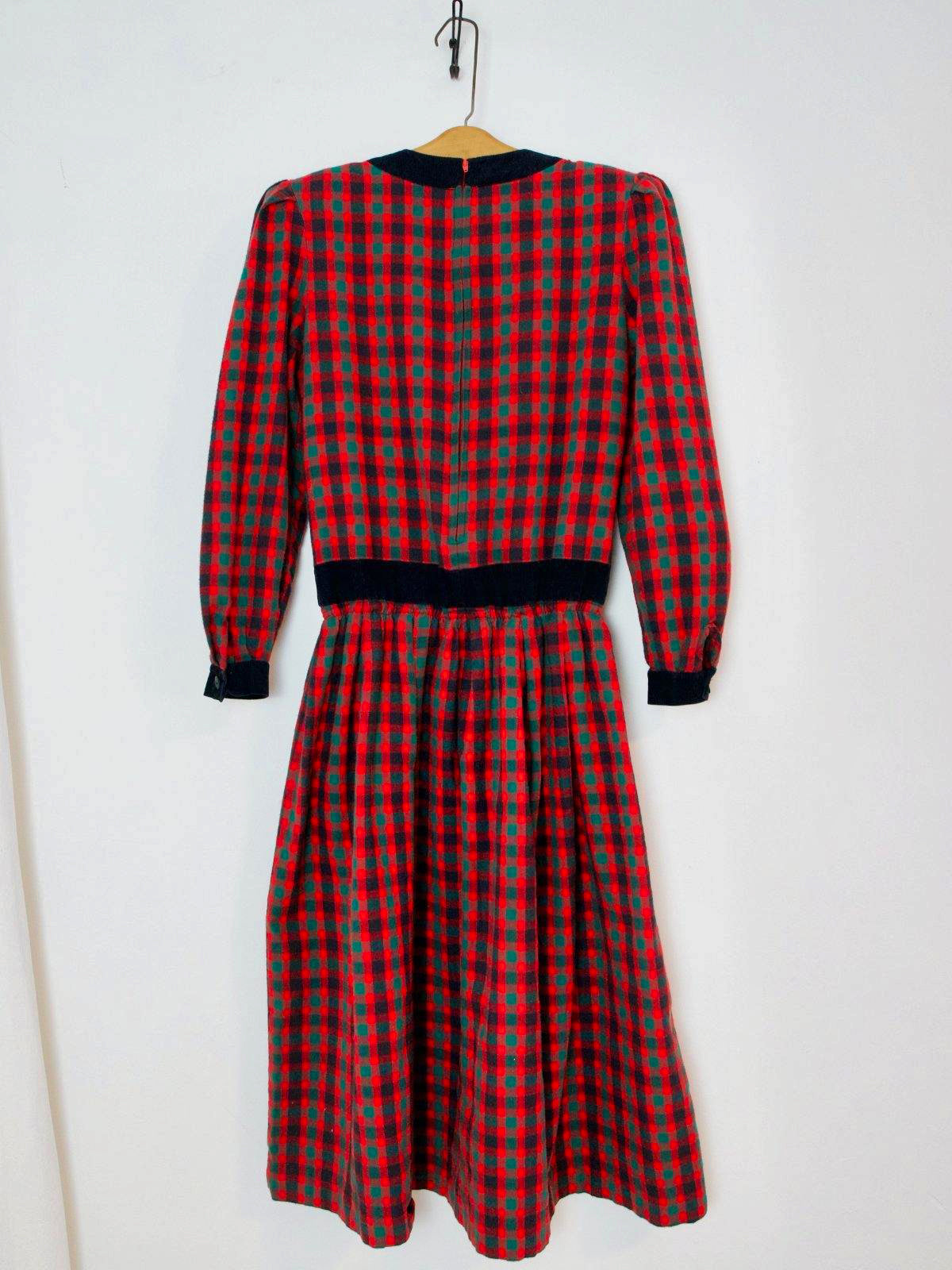 Vintage Red Plaid Flannel Dress Vintage Red Plaid Flannel Dress