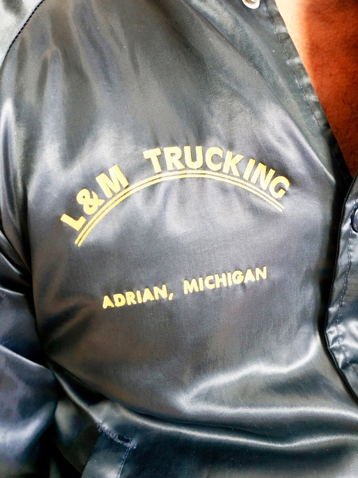 Vintage Satin Trucker Jacket – therapi