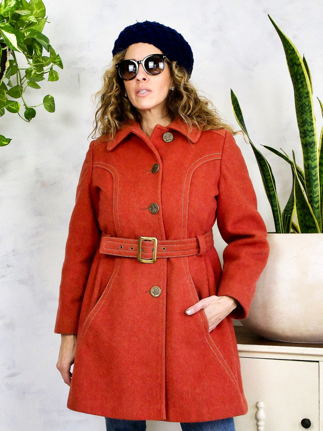 Vintage Sienna Mod Belted Coat-closiTherapi | vinTage