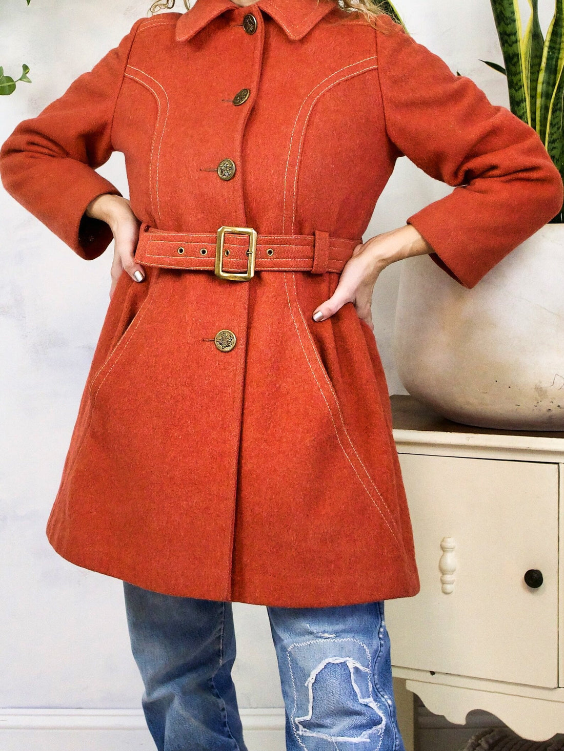 Vintage Sienna Mod Belted Coat-closiTherapi | vinTage
