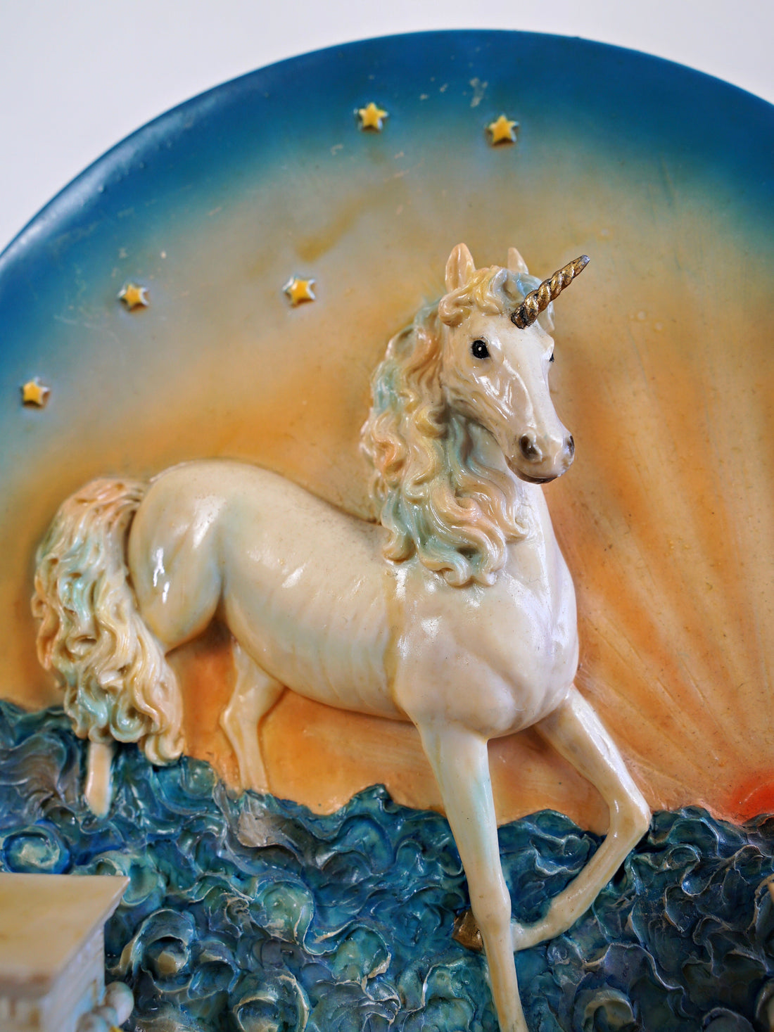 Vintage Unicorn Plate With Stand-closiTherapi | vinTage