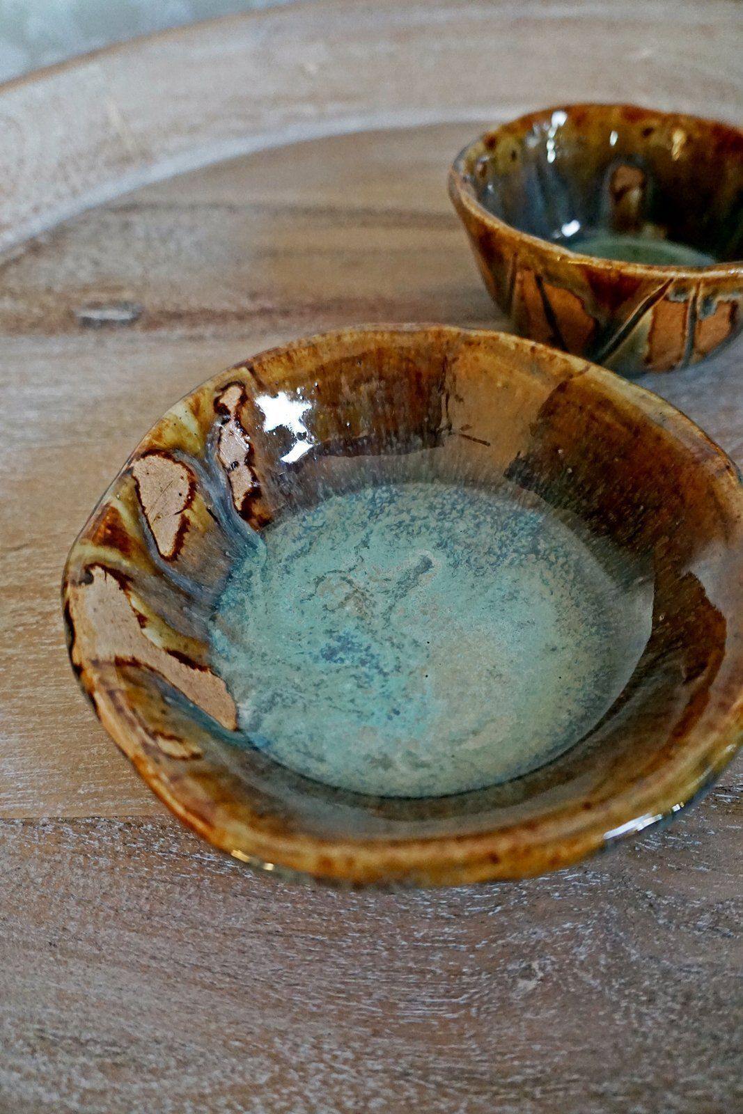 Handmade Ceramic Glazed Bowl Set-closiTherapi | vinTage