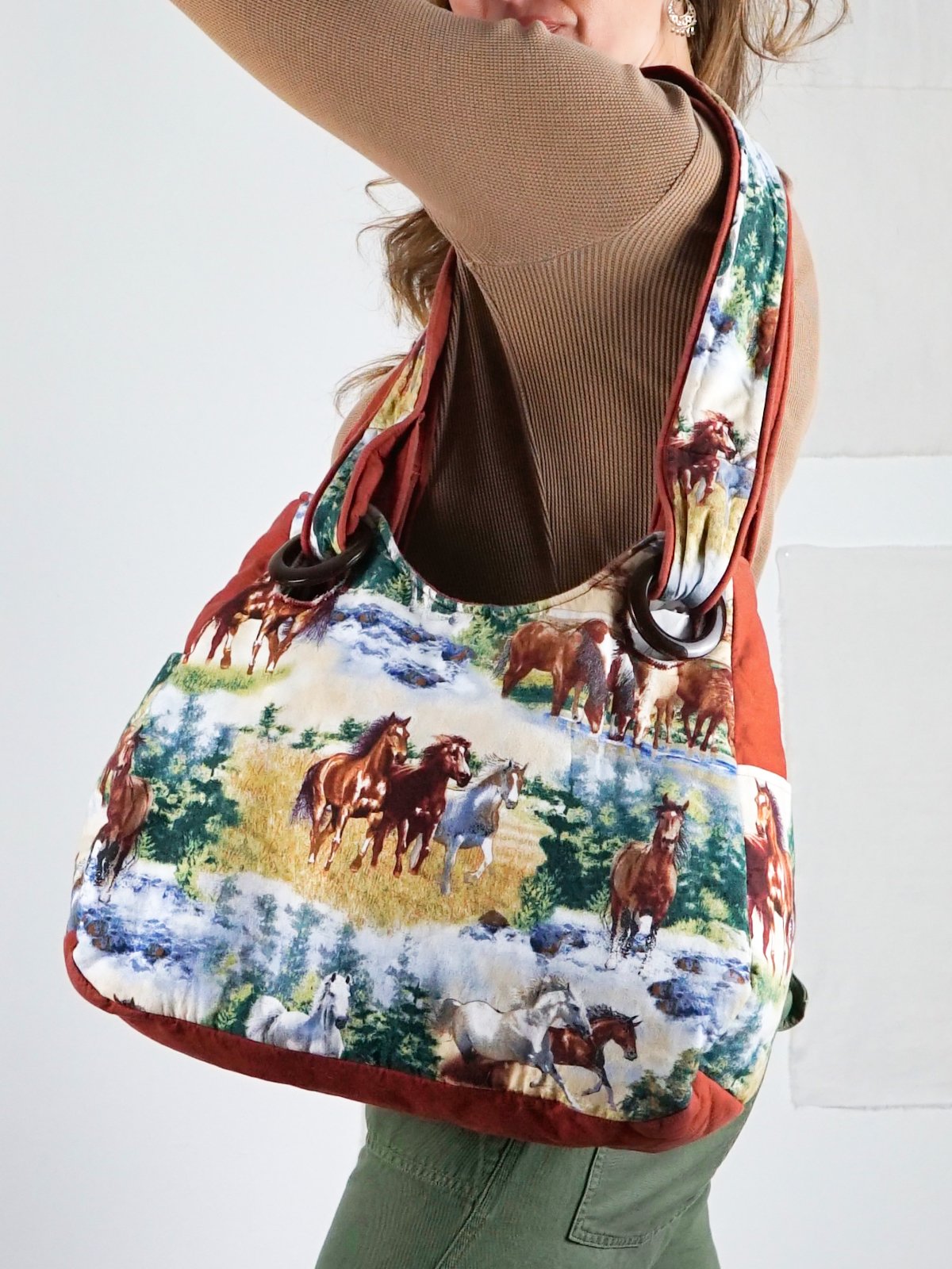 Handmade Horse Motif Tote Bag – therapi