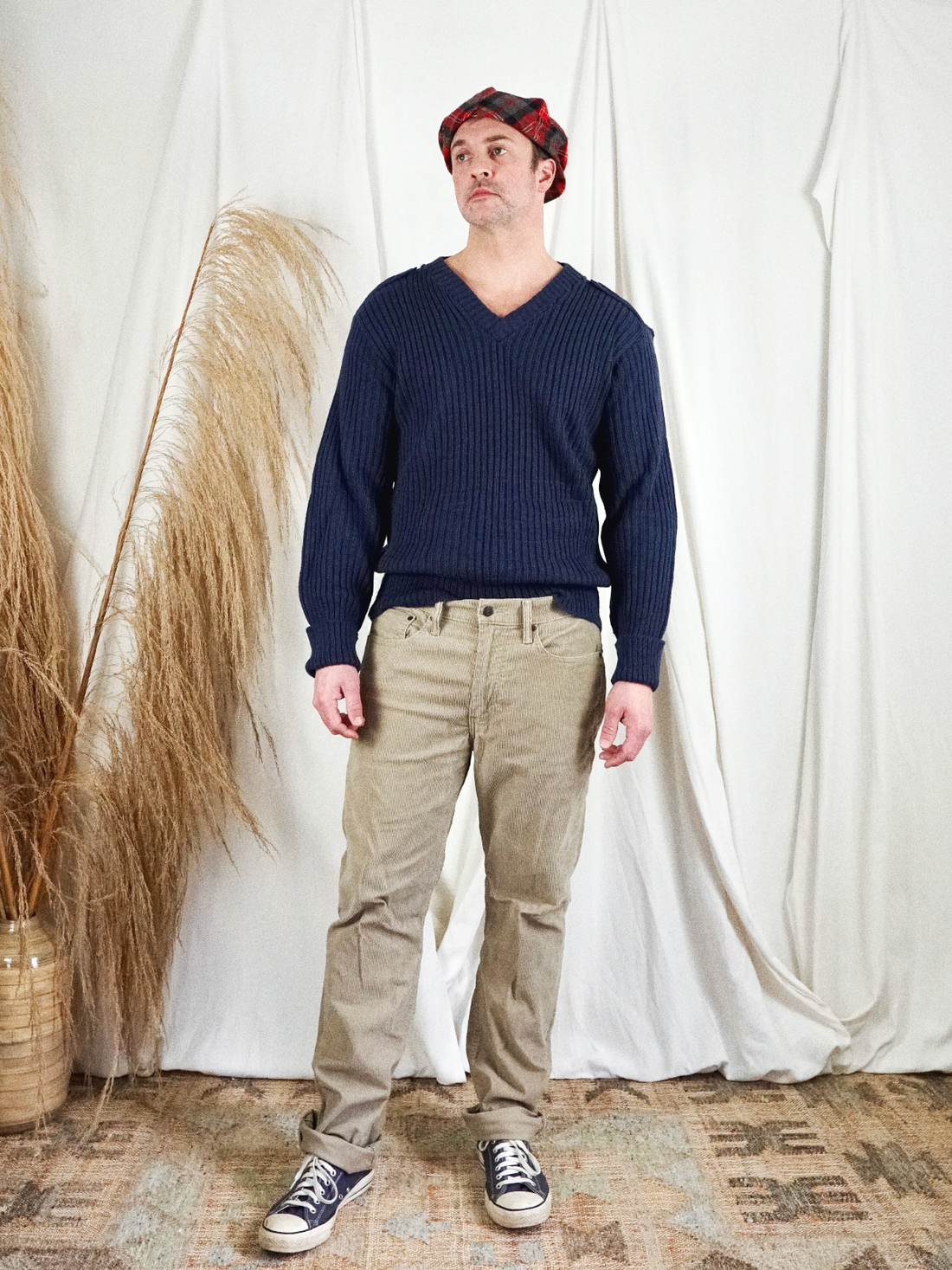 Military Ribbed Sweater-closiTherapi | vinTage