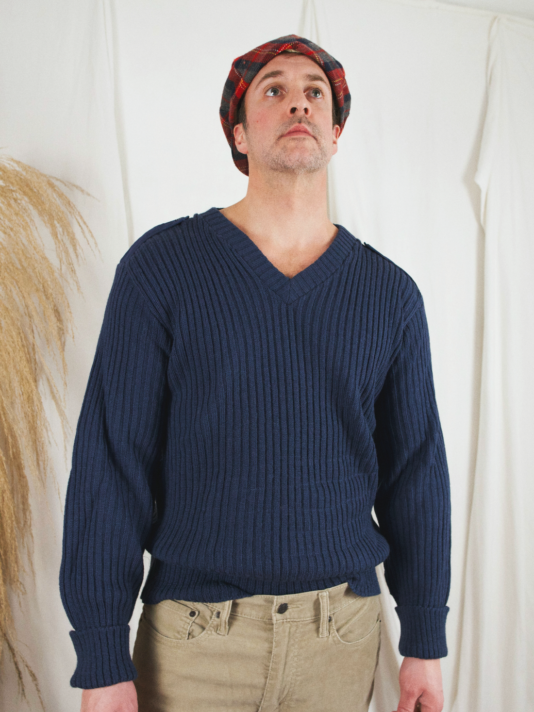 Military Ribbed Sweater-closiTherapi | vinTage