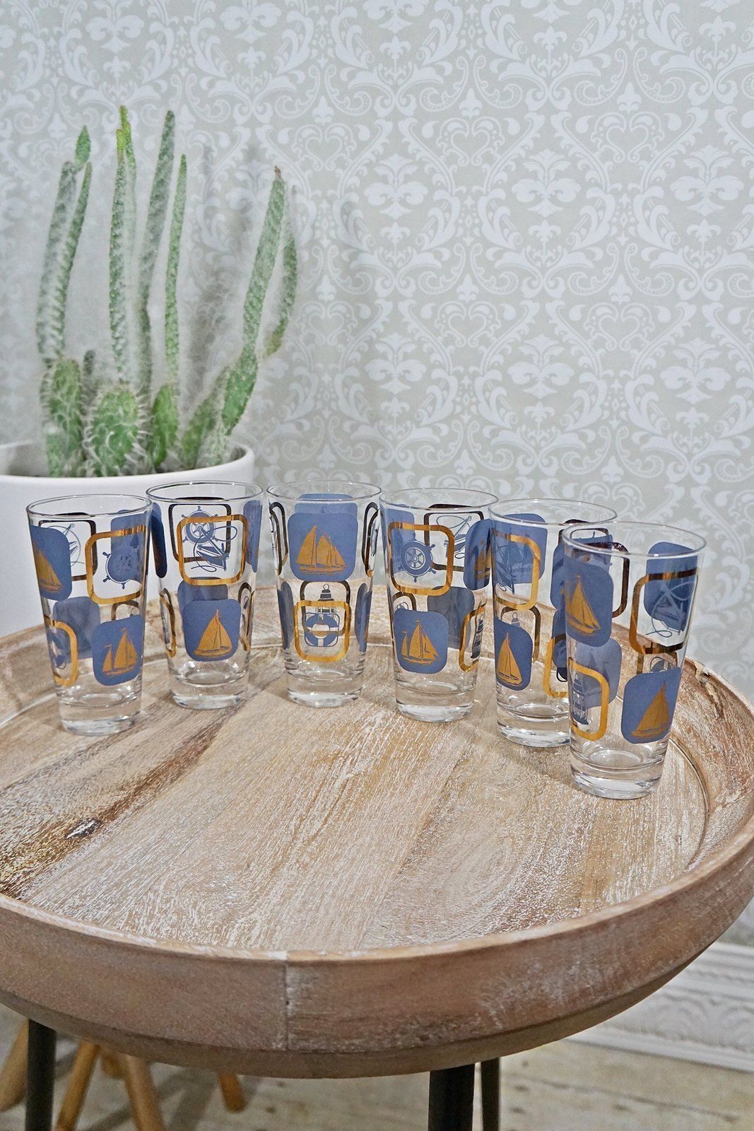 Nautical Glass Barware Set-closiTherapi | vinTage