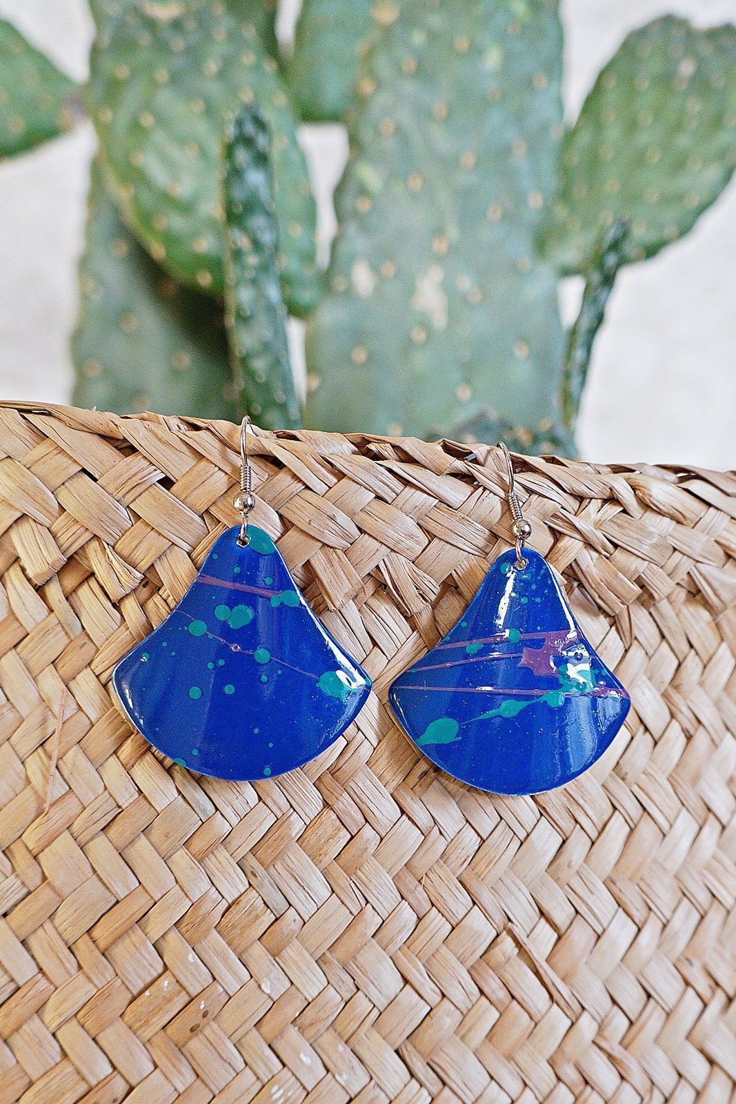 Paint Splatter Enamel Earrings-closiTherapi | vinTage