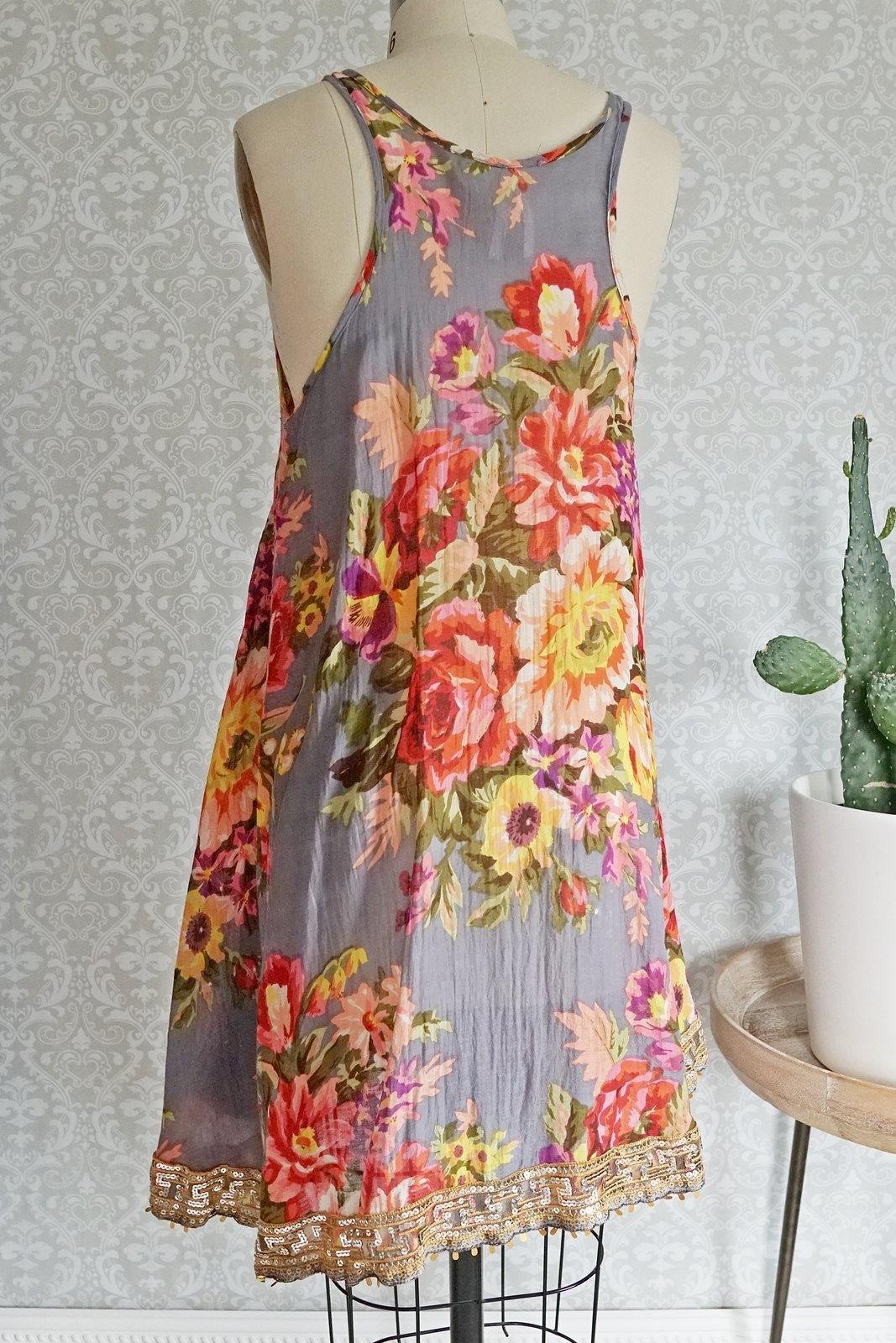 Roses Bohemian Tent Dress-closiTherapi | vinTage
