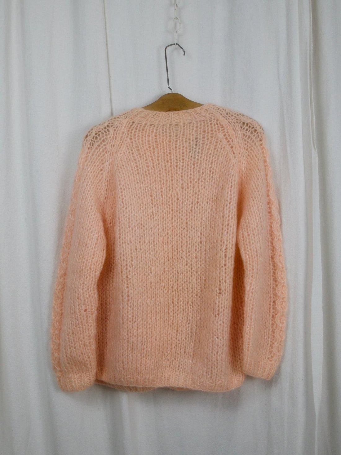 Soft Peach Italian Mohair Sweater-closiTherapi | vinTage