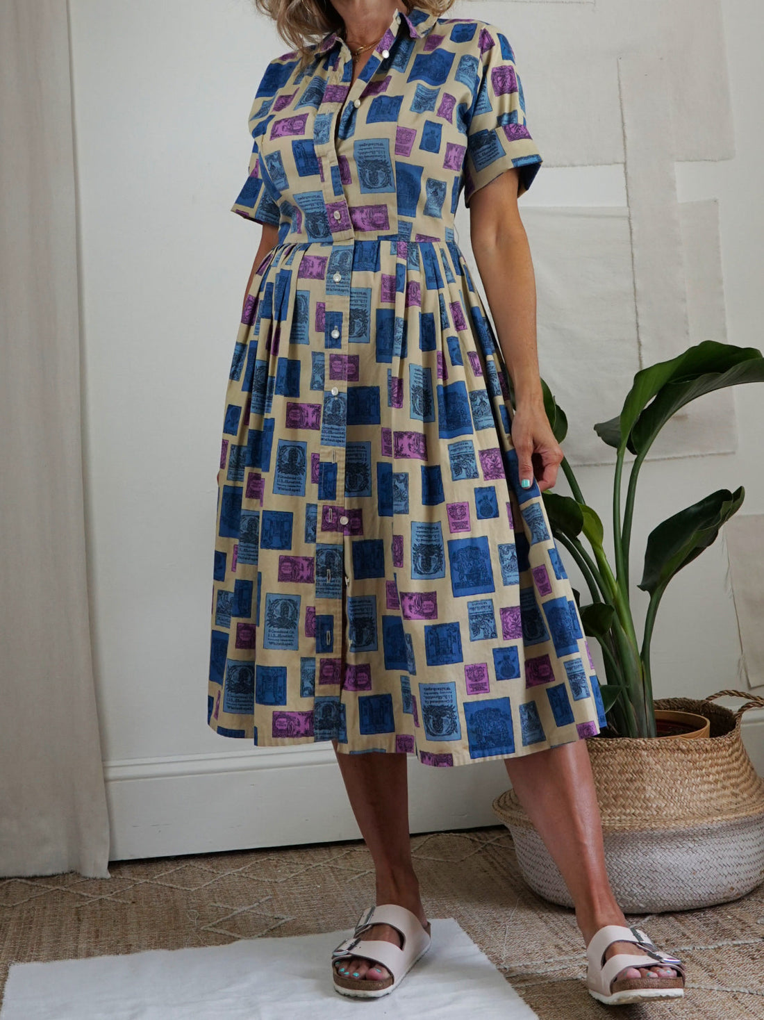 Vintage 50's Novelty Print Dress-closiTherapi | vinTage