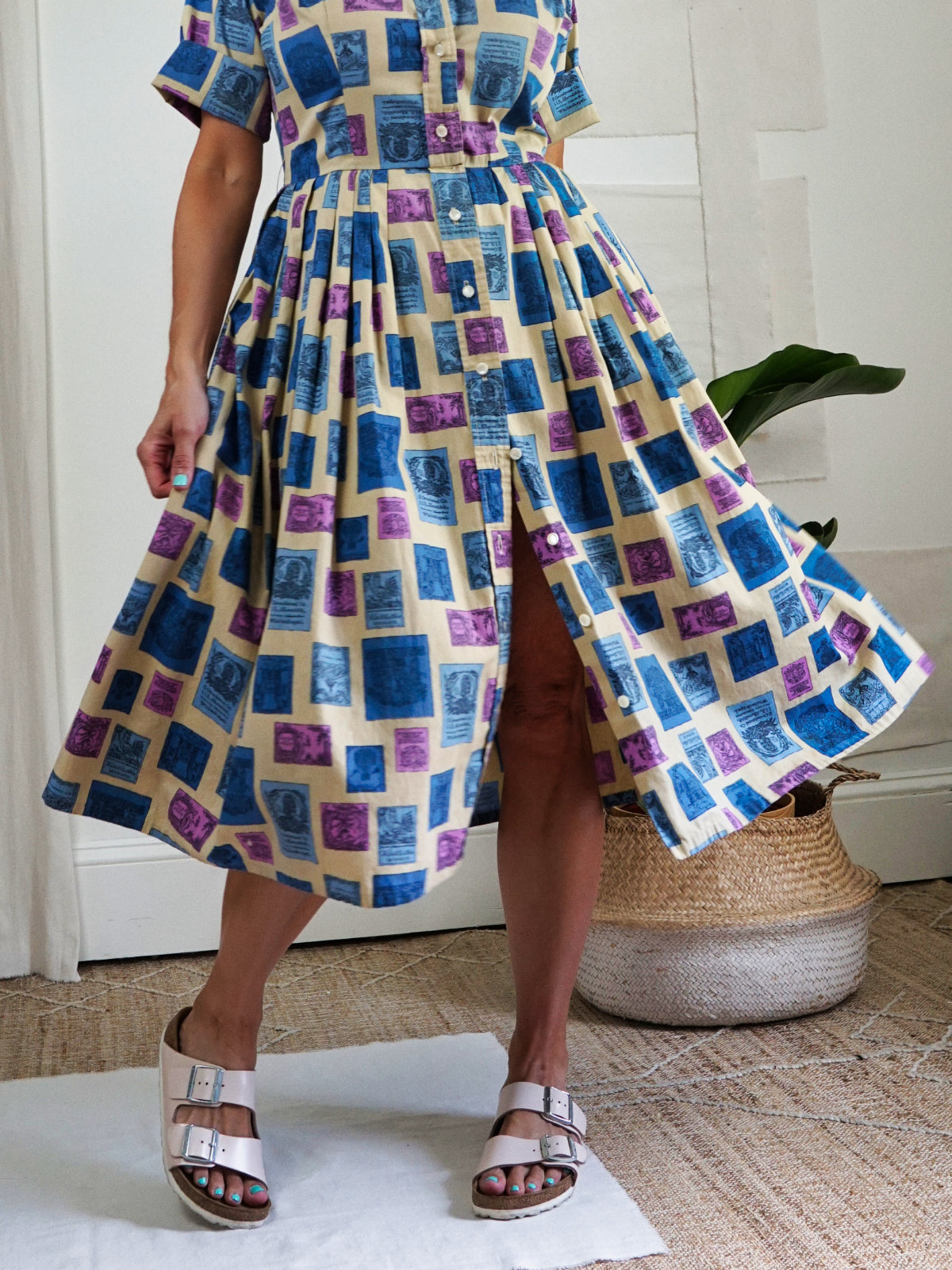 Vintage 50's Novelty Print Dress-closiTherapi | vinTage