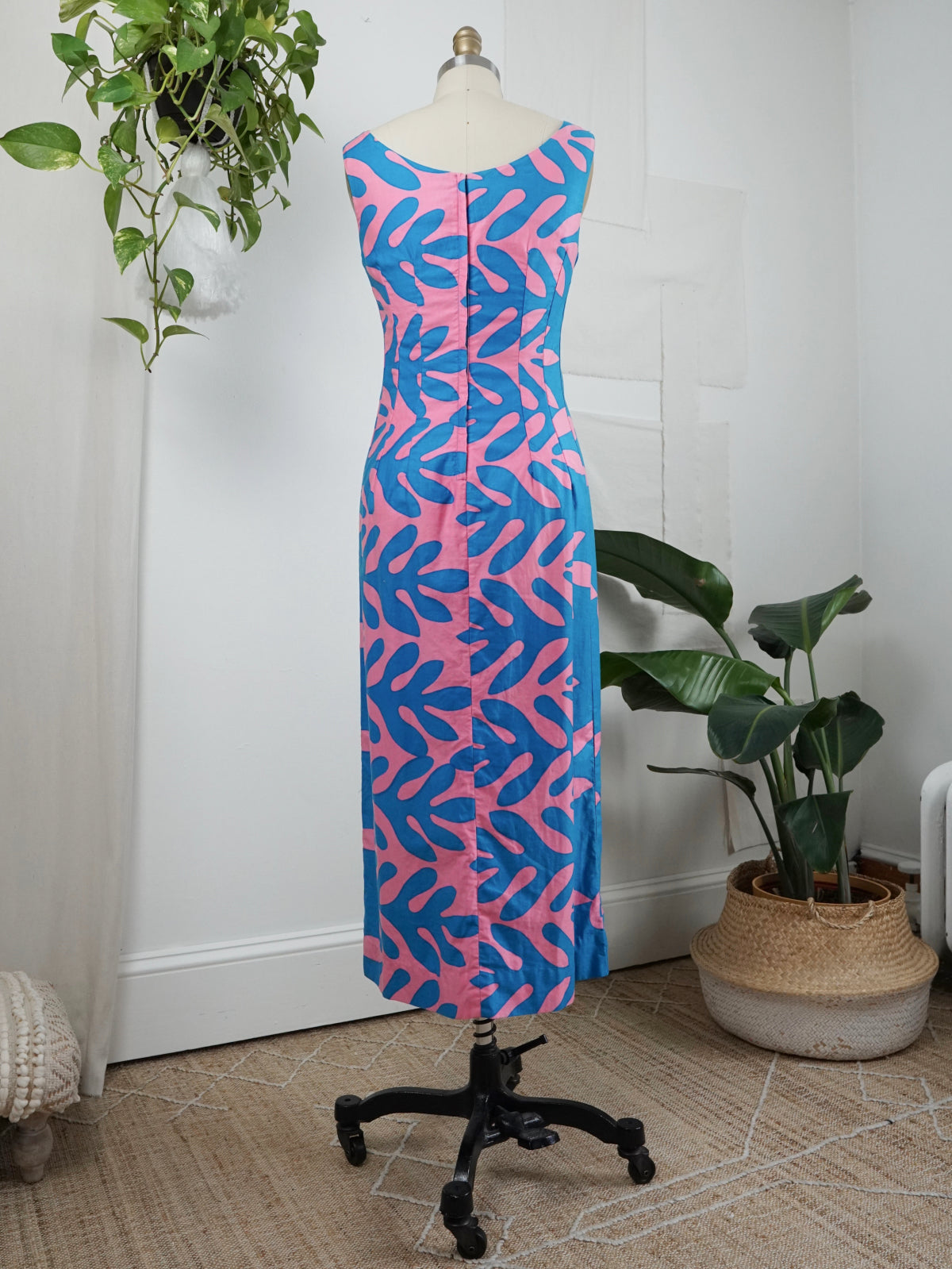 Vintage 60's Turquoise Hawaiian Dress-closiTherapi | vinTage