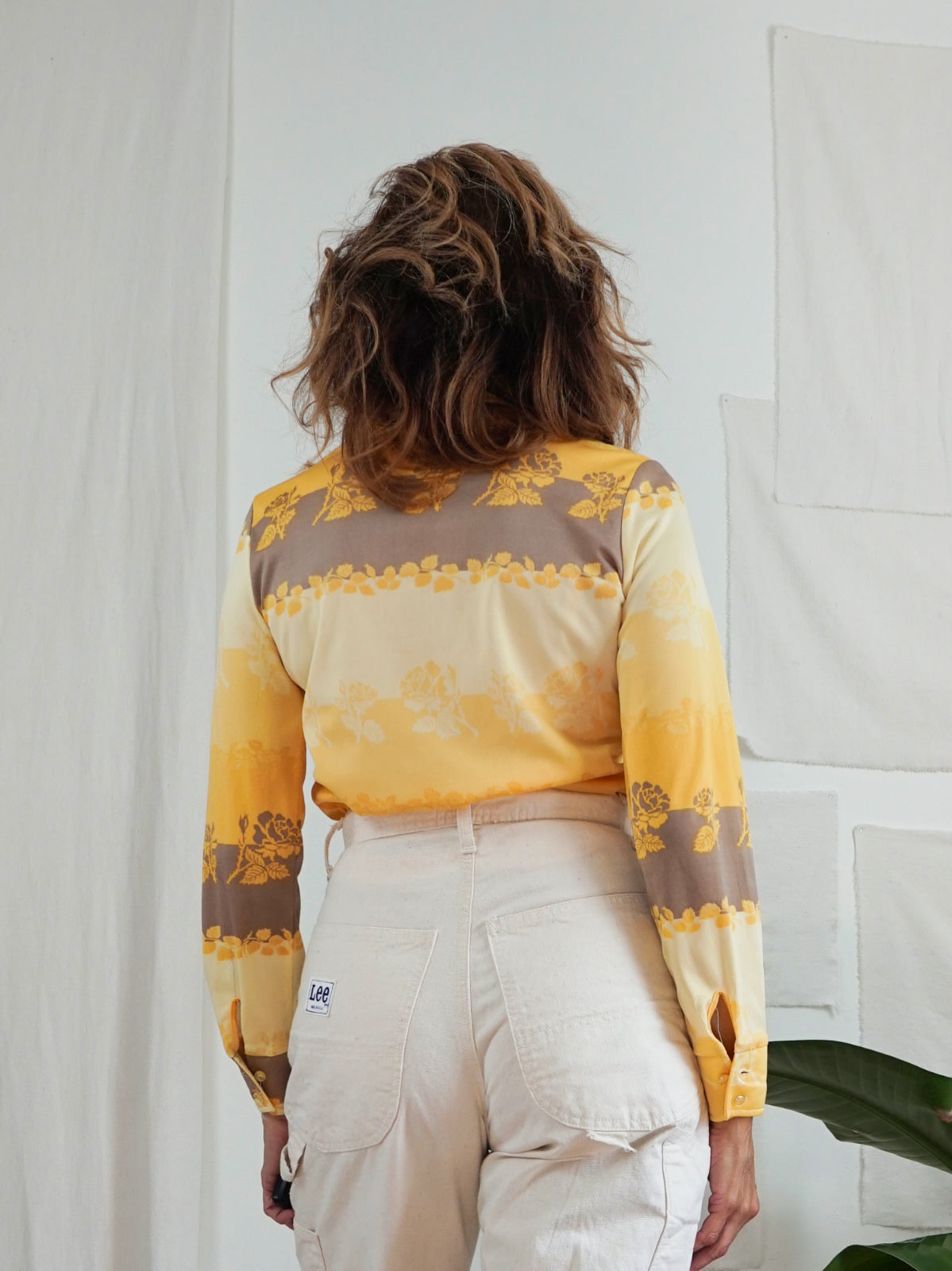 Vintage 70's Golden Floral Shirt-closiTherapi | vinTage