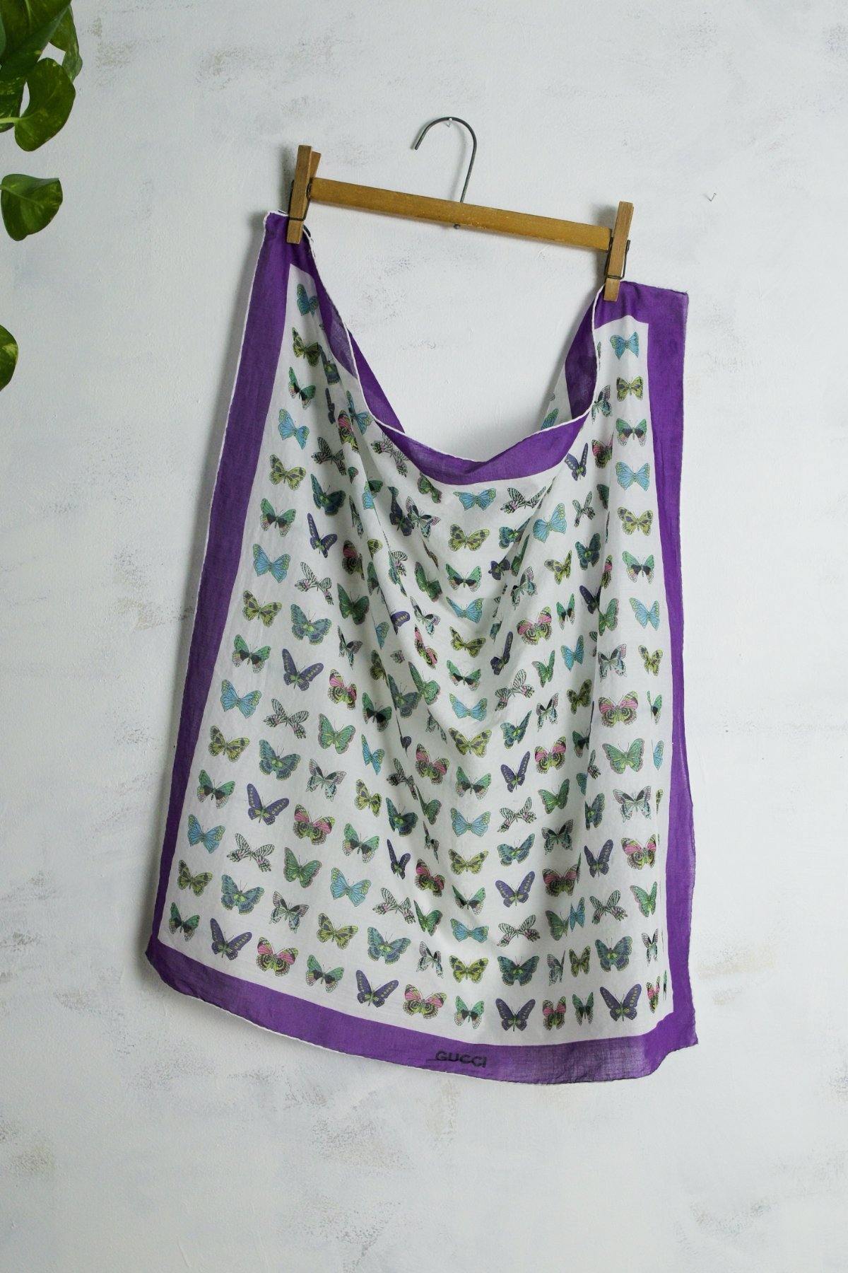 Vintage 70's Gucci Butterfly Scarf-closiTherapi | vinTage