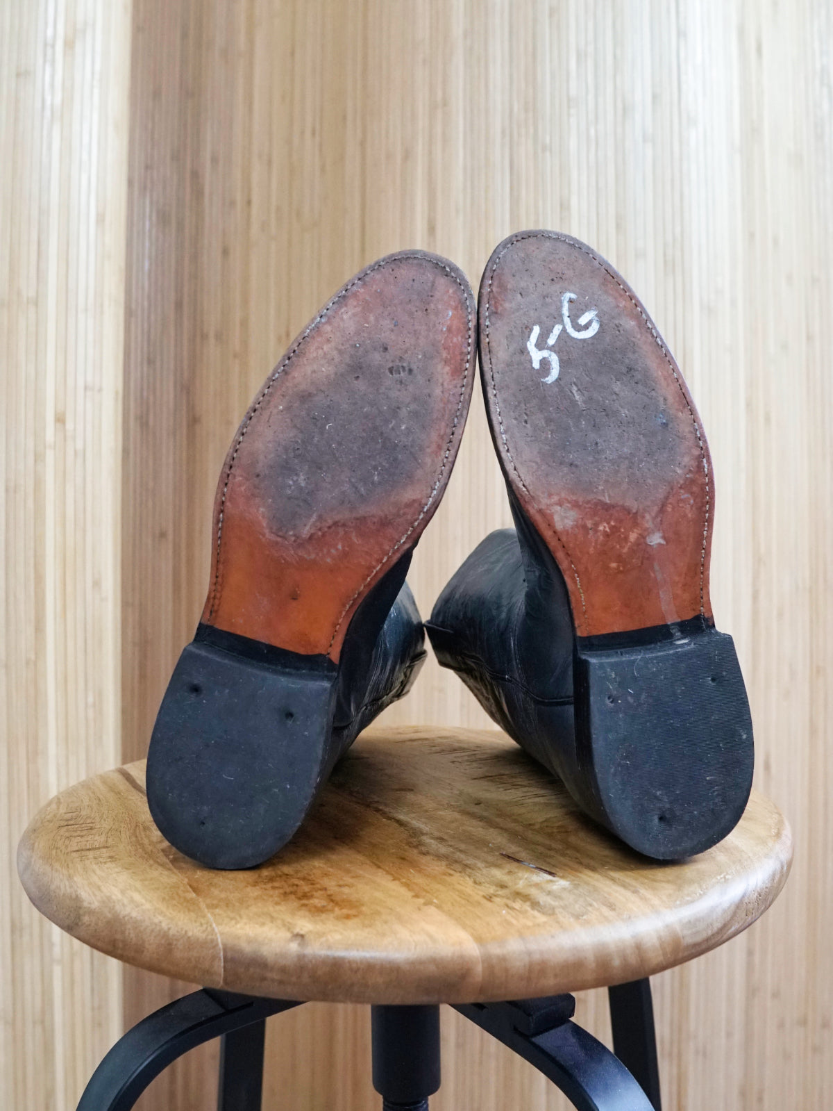 Vintage 70's Steel Gray Leather Western Roper Boots | 7.5-closiTherapi | vinTage