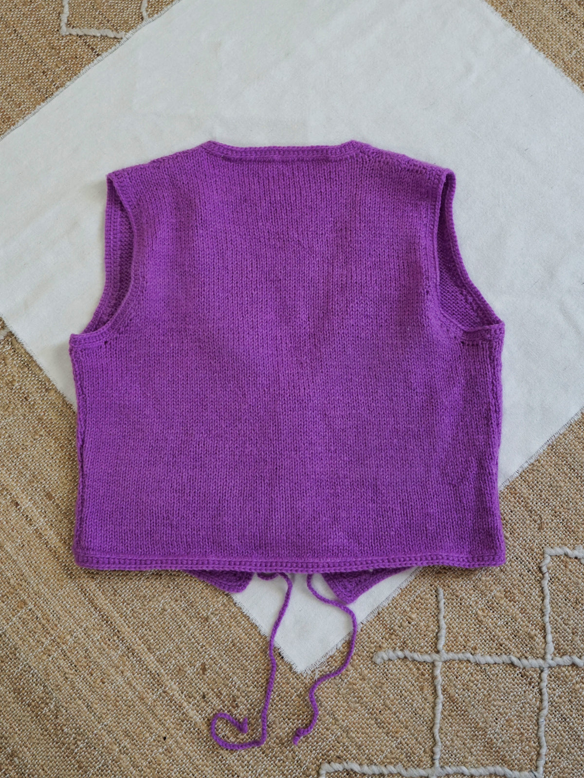 Vintage 70's Violet Floral Corset Vest-closiTherapi | vinTage