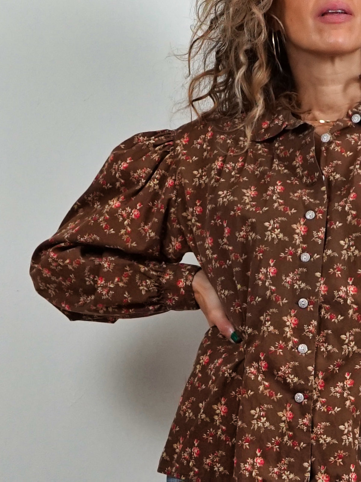 Vintage 80's Cottagecore Floral Blouse – therapi
