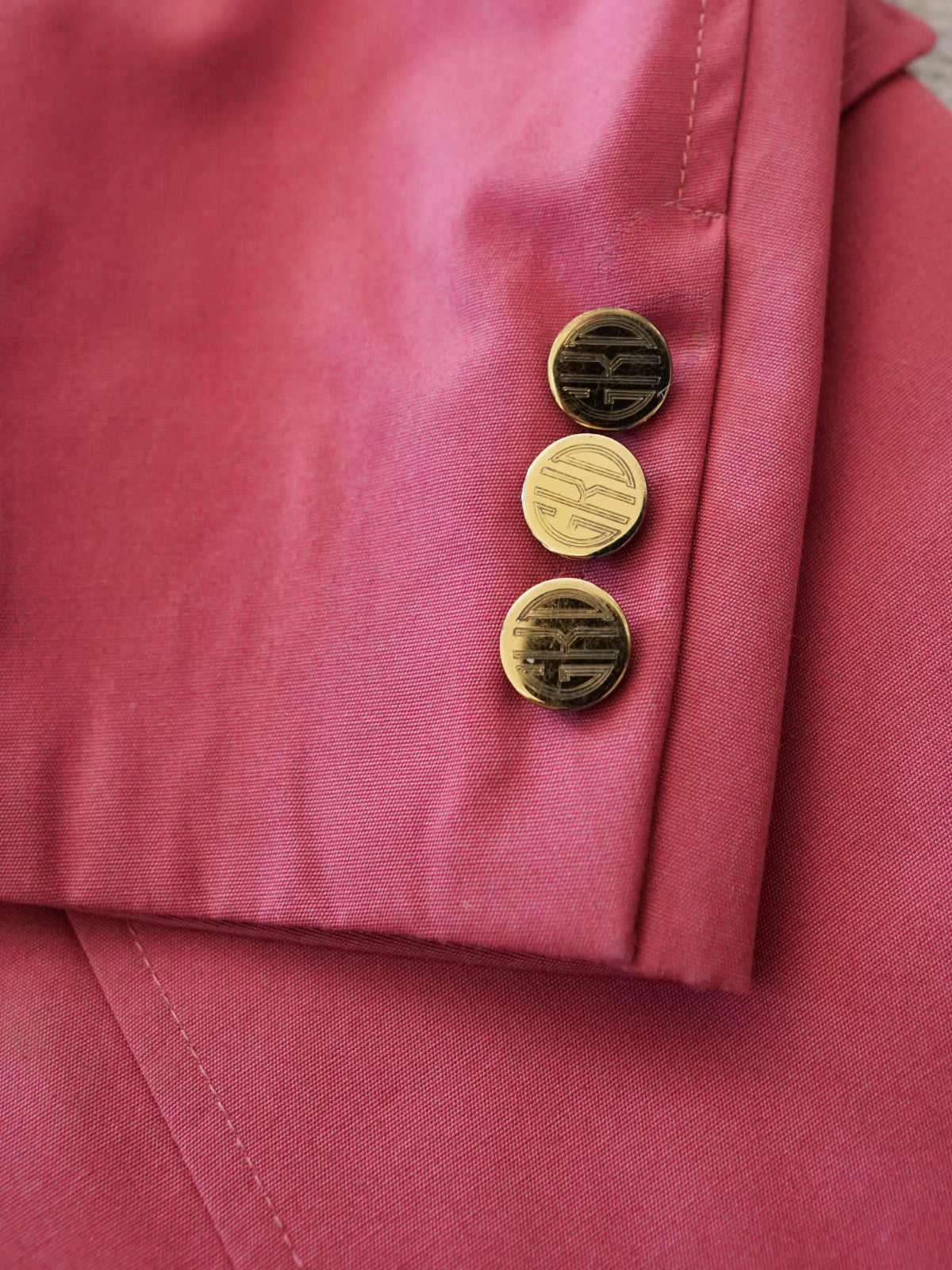 Vintage 80's Dusty Rose Monogram Blazer-closiTherapi | vinTage
