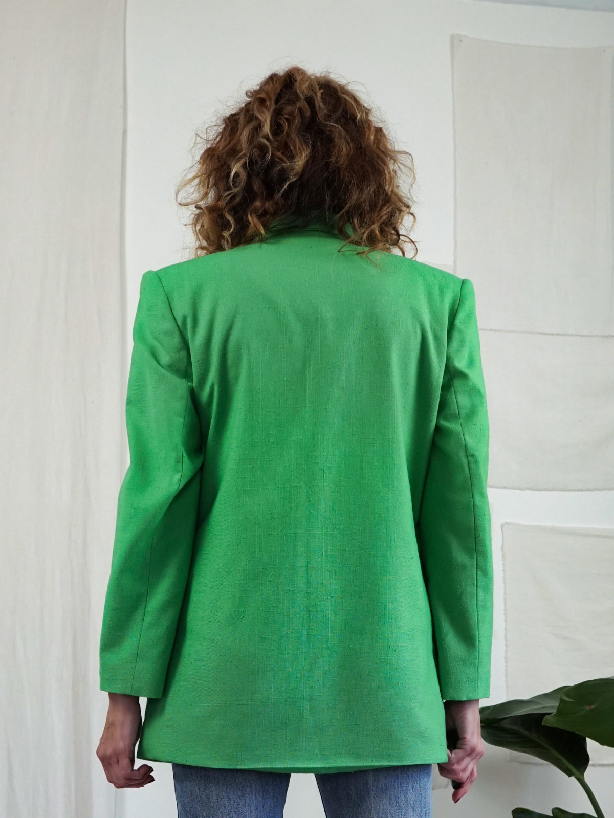Vintage 80's Shamrock Boxy Blazer Jacket-closiTherapi | vinTage
